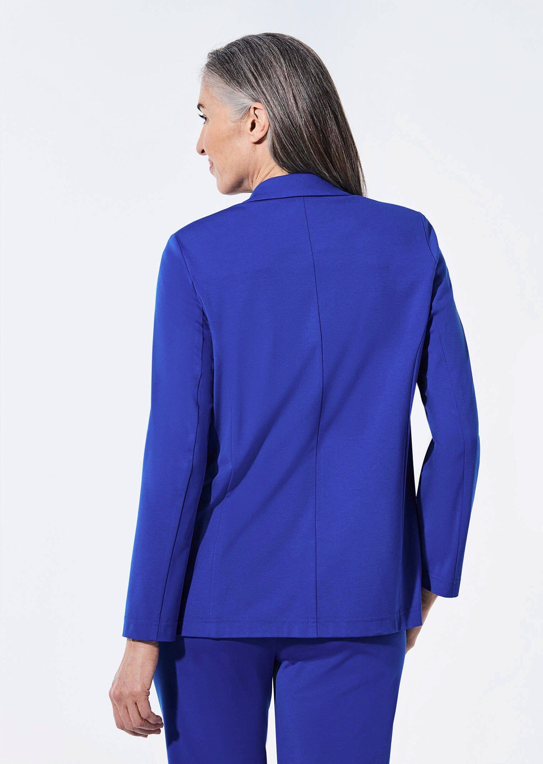 GOLDNER Jerseyblazer Damenblazer mit Reverskragen und Paspeltaschen Knitterfreie Businessjacke in Uni – Bild 3 von 5