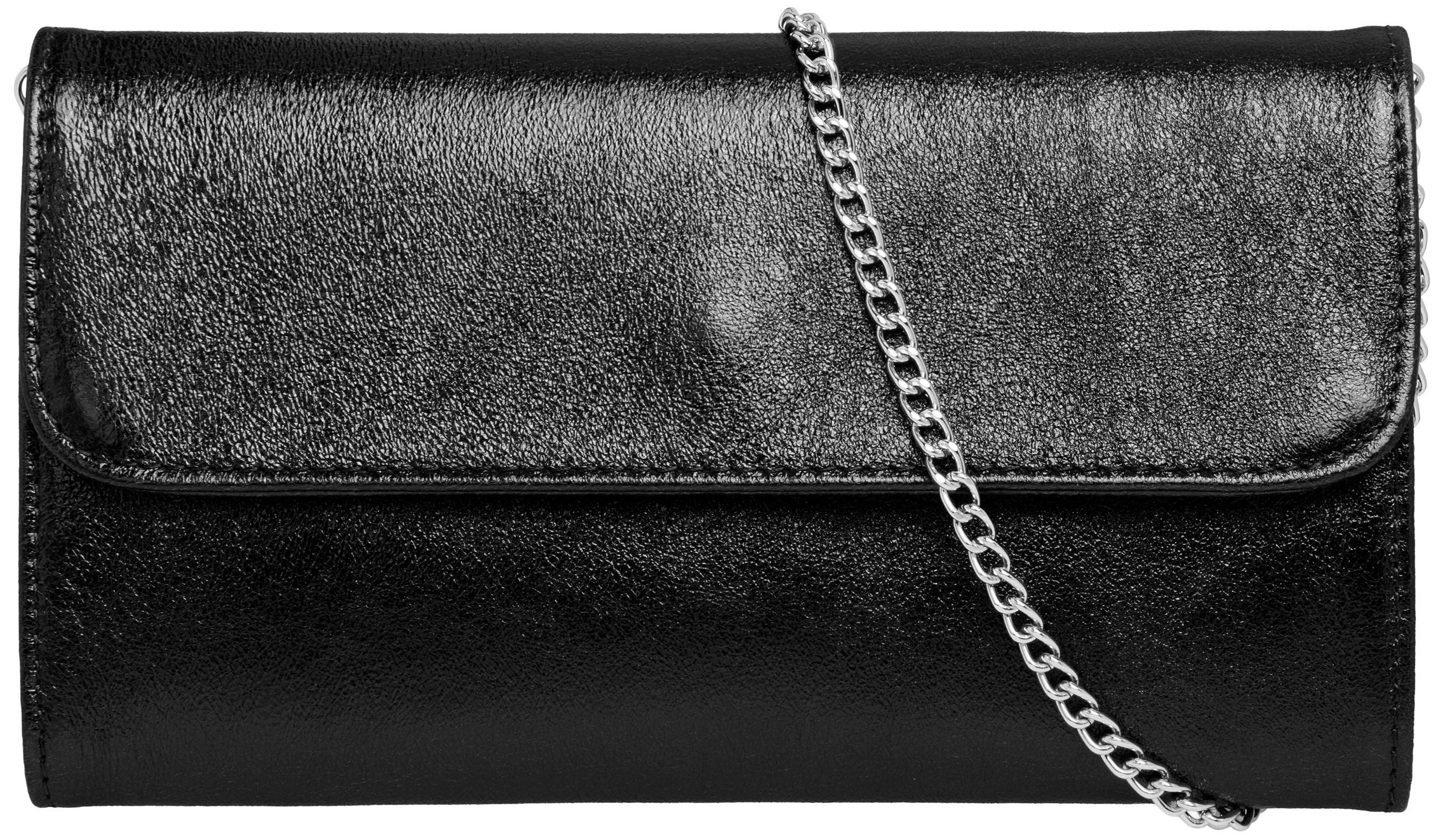 Caspar Clutch Abendtasche Metallic Leder Damen Tasche - PREMIUM LINE - Mode günstig online kaufen