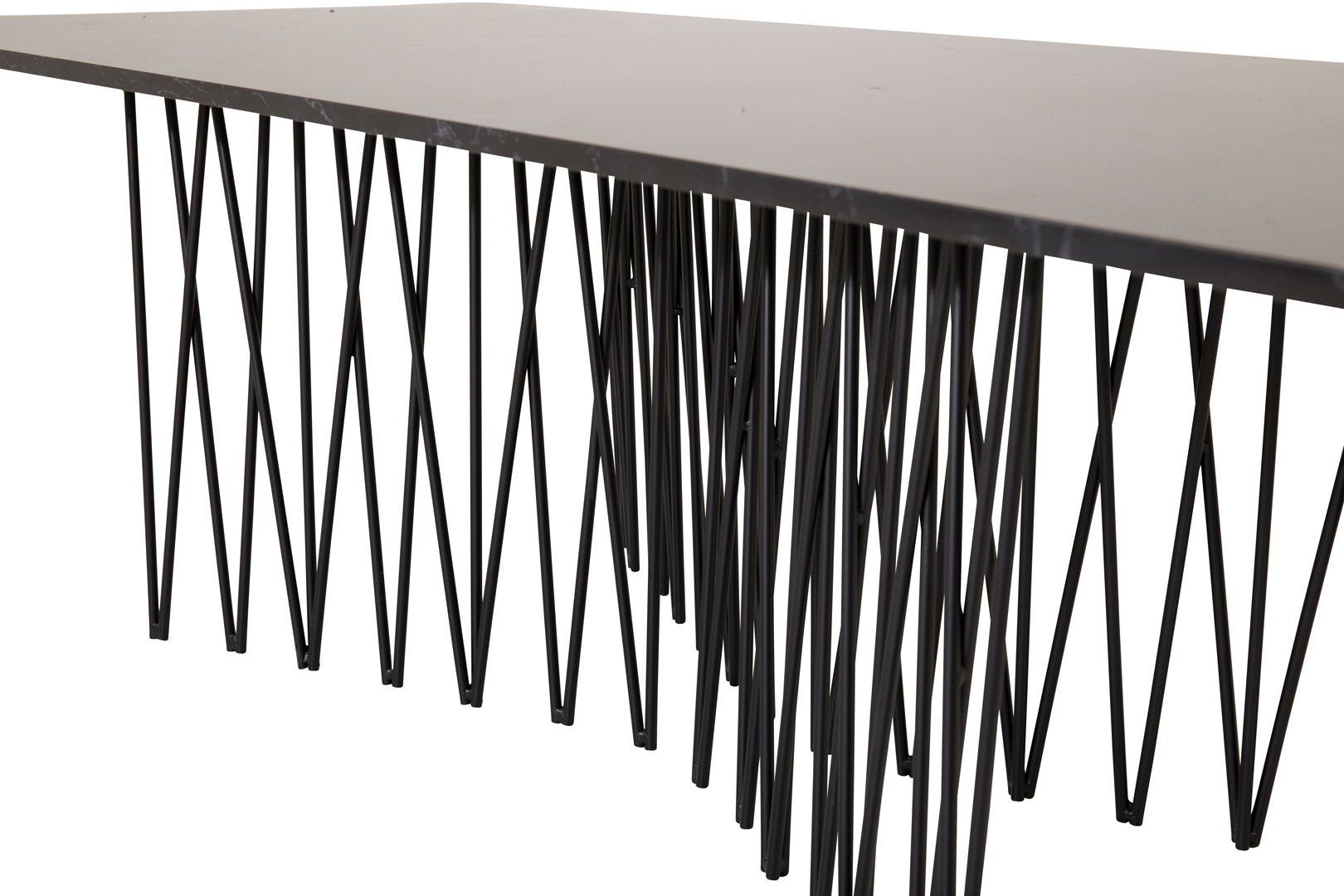 ebuy24 Couchtisch Stone Couchtisch 60x140 cm Glas schwarz Marmor dek