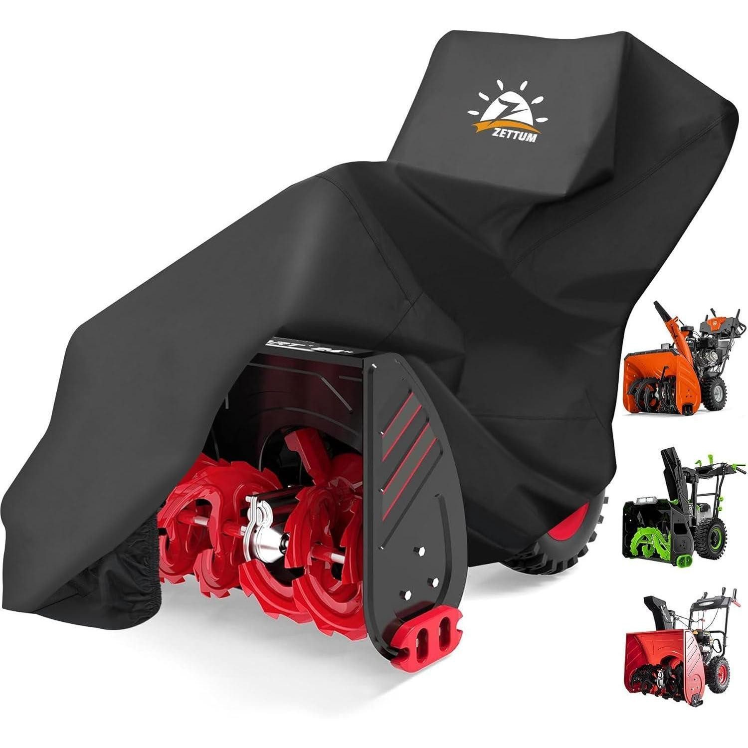 Schutzplane Zettum Schneefräse Abdeckung 600D PU Beschichtung Wasserdicht & Heavy