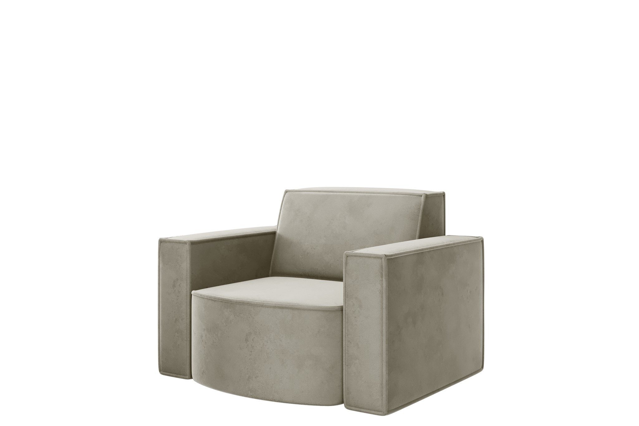 Fun Möbel Sessel Designersessel PALMA in Stoff Ascot oder Opera Velvet, Rundumbezug