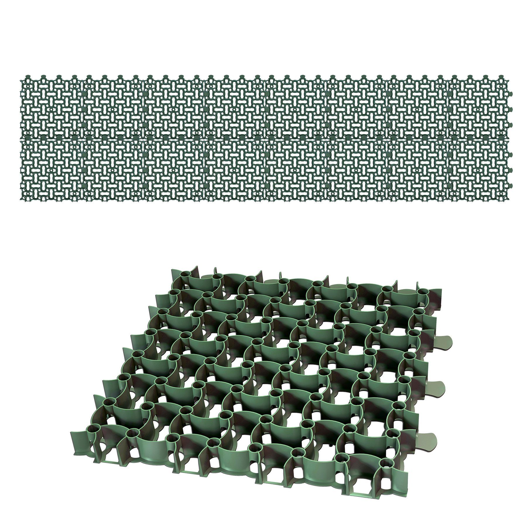 BigDean Rasengitter 16x Rasengitter Paddockplatte 50x50 cm Reitplatzmatten Rasenmatten, 50x50 cm, Set, 16-St., Rasengitter, Rasengitter, Paddockplatten, Hochbelastbar, UV-Beständig