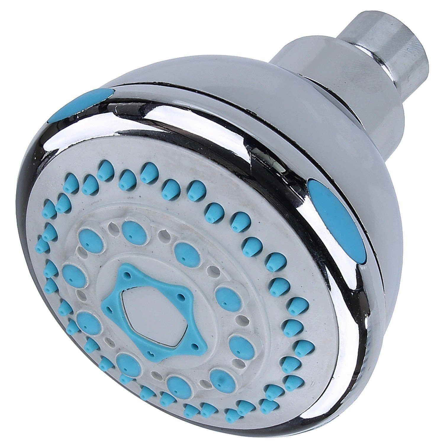 Sanixa Regenduschkopf Kopfbrause mit 3 Funktionen Duschkopf Brausekopf 3 Strahlarten, (1-tlg., mit Kugelgelenk), Duschbrause Kopfdusche Antikkalk Düsen