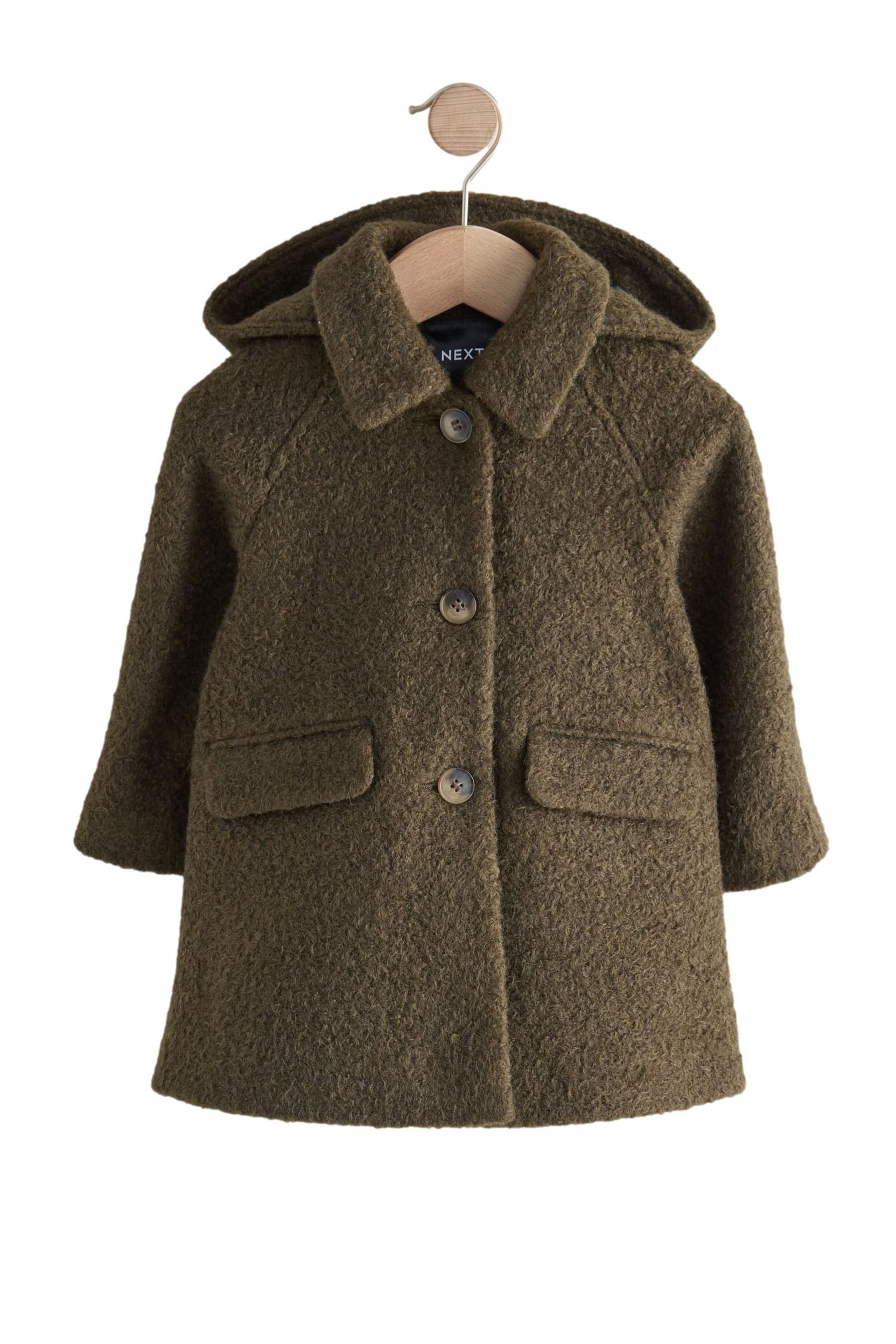 Next Kurzmantel Relaxed Fit Mantel mit Wollanteil (1-tlg)