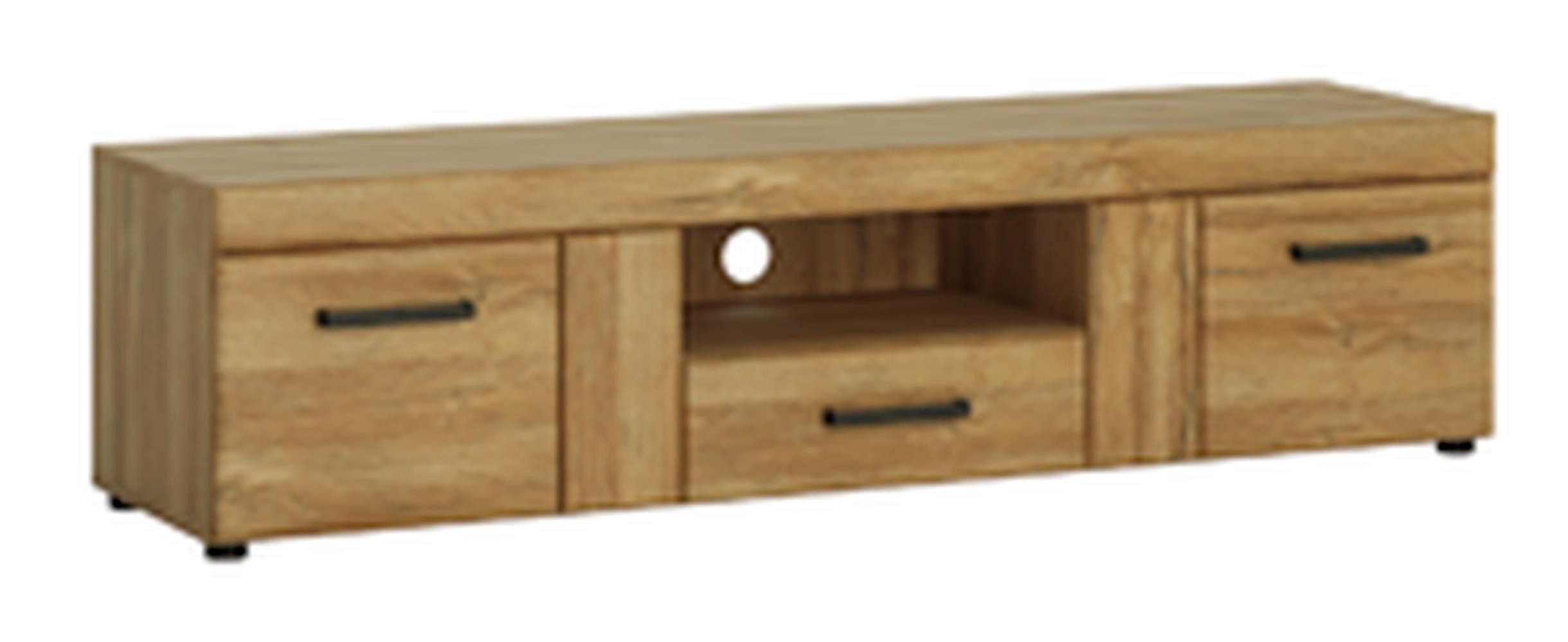 freiraum Wohnwand Cortina, (4-teilig) in Grandson Eiche Dekor - 317x195x41 (BxHxT)