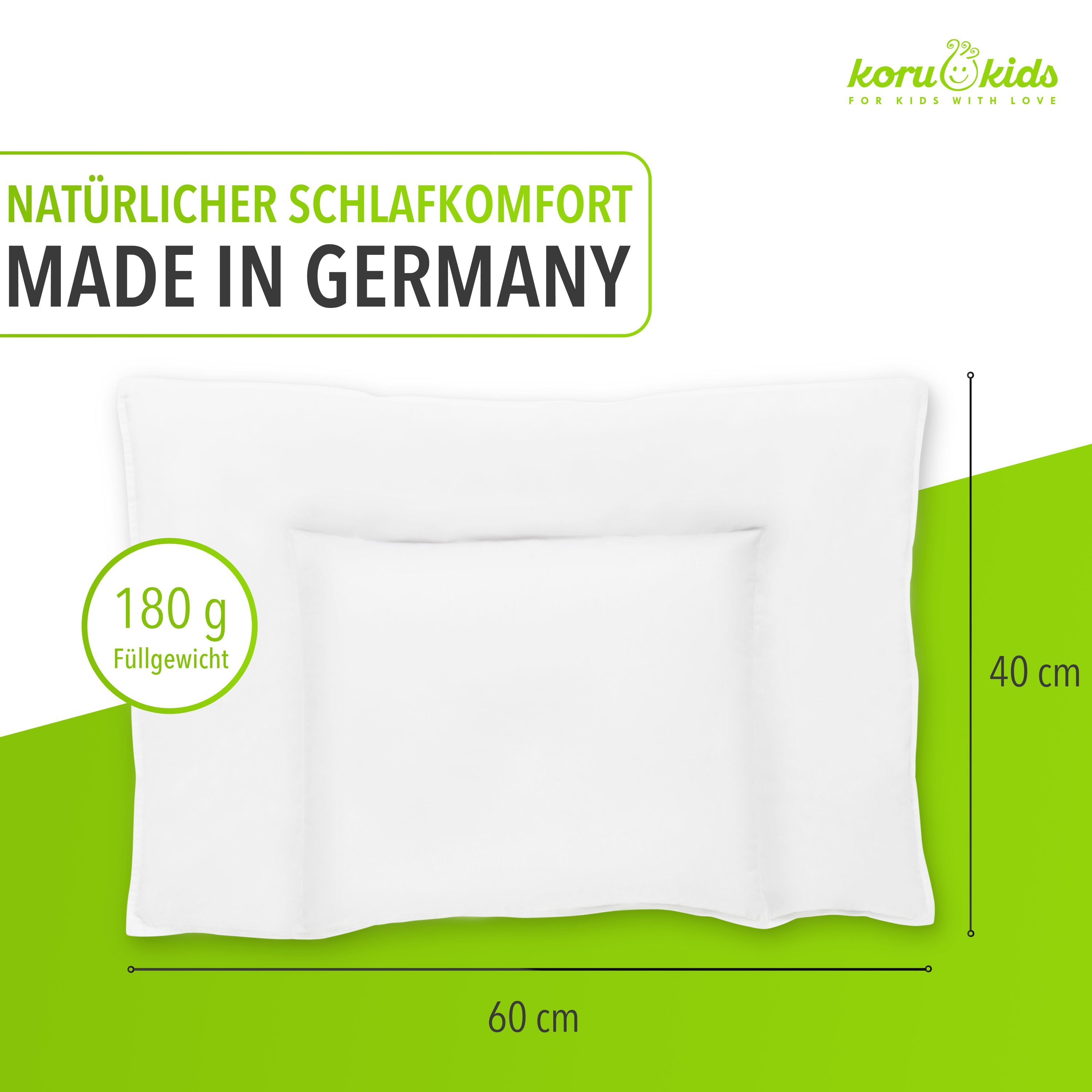 Koru Kids Federkopfkissen Kopfkissen Kinder 40x60, günstig online kaufen