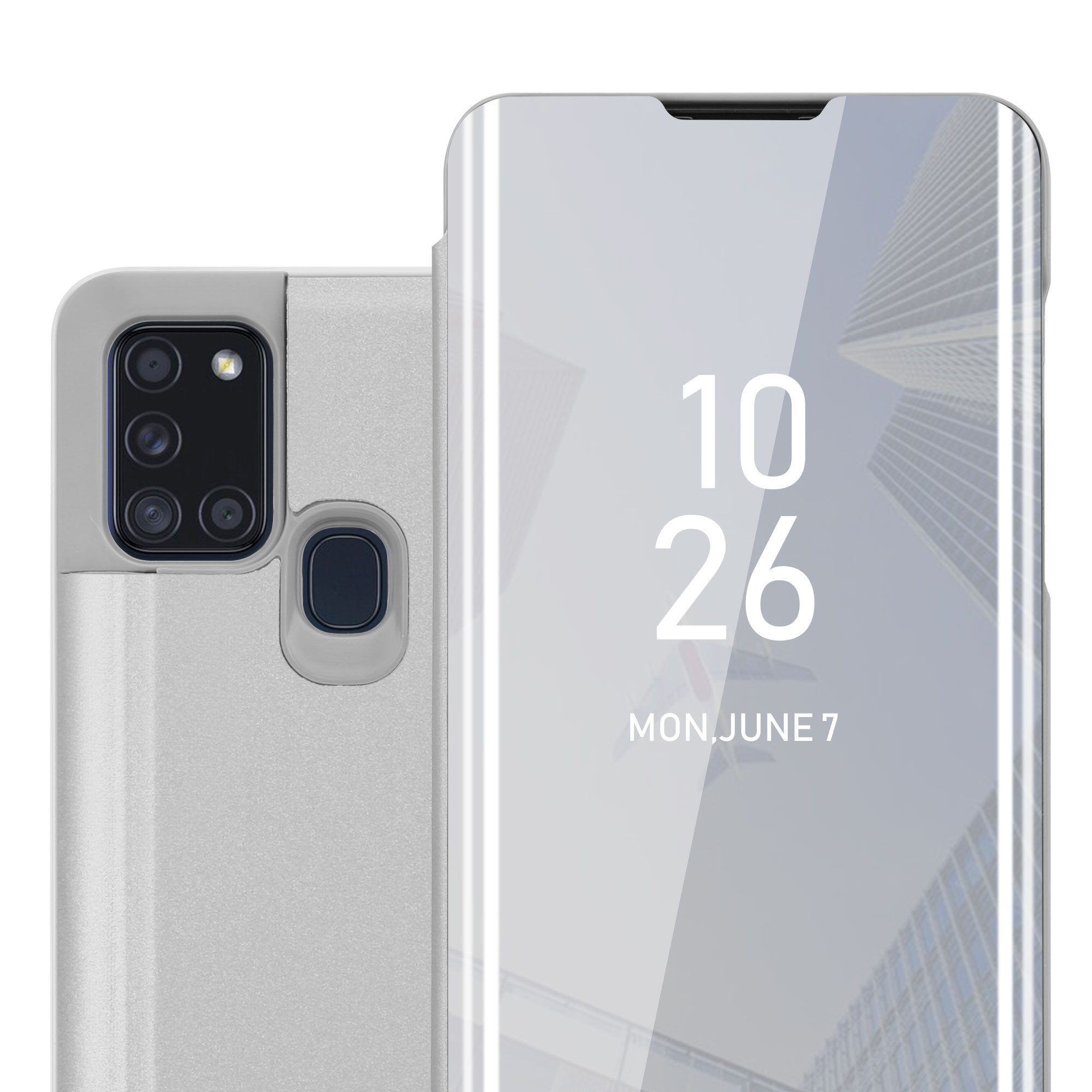 Cadorabo Handyhülle für Samsung Galaxy A21s Hülle Samsung Galaxy A21s, Klappbare Handy Schutzhülle - Hülle - mit Standfunktion und Kartenfach