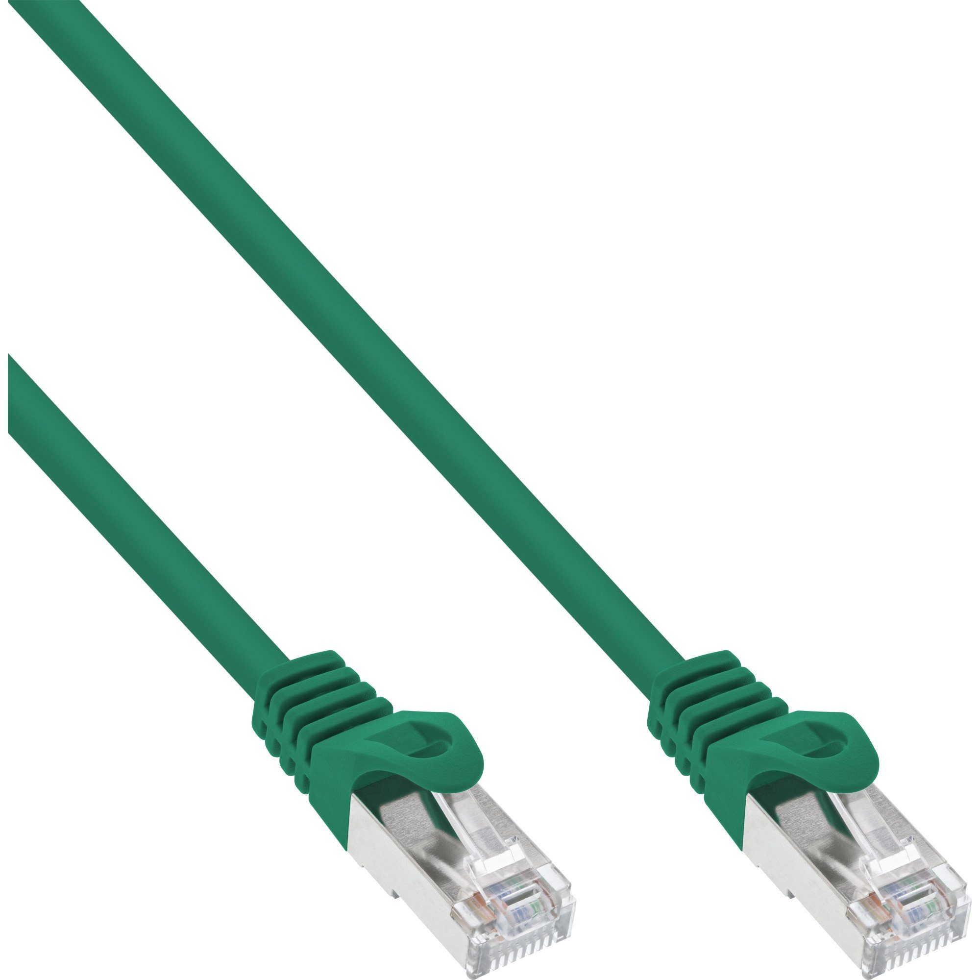 InLine® Patchkabel, SF/UTP, Cat.5e, grün, 0,5m LAN-Kabel