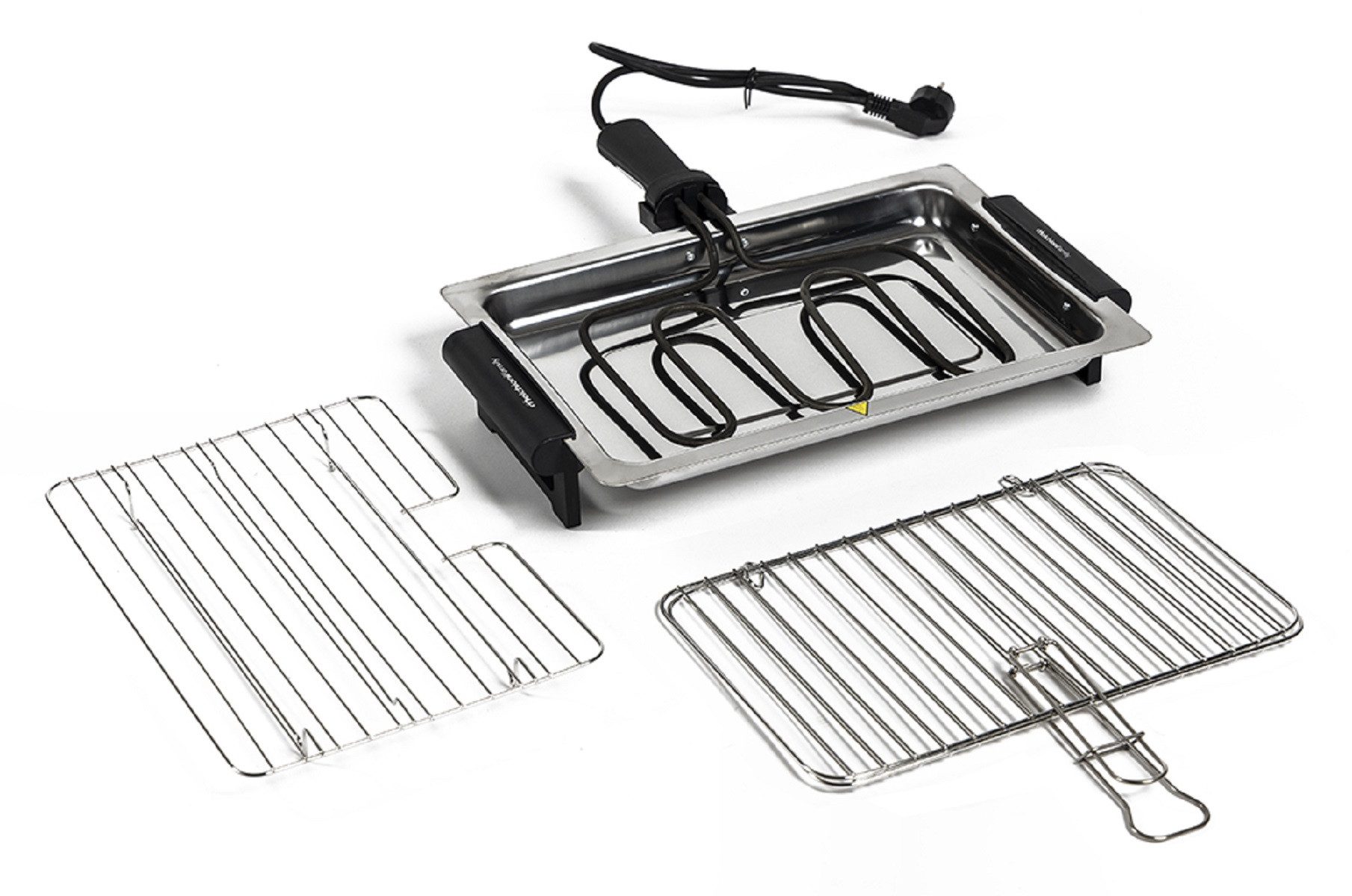 Melchioni Elektrogrill SPIEDINA Elektrischer Grill 1600W Leistung mit abnehmbarem Gitter
