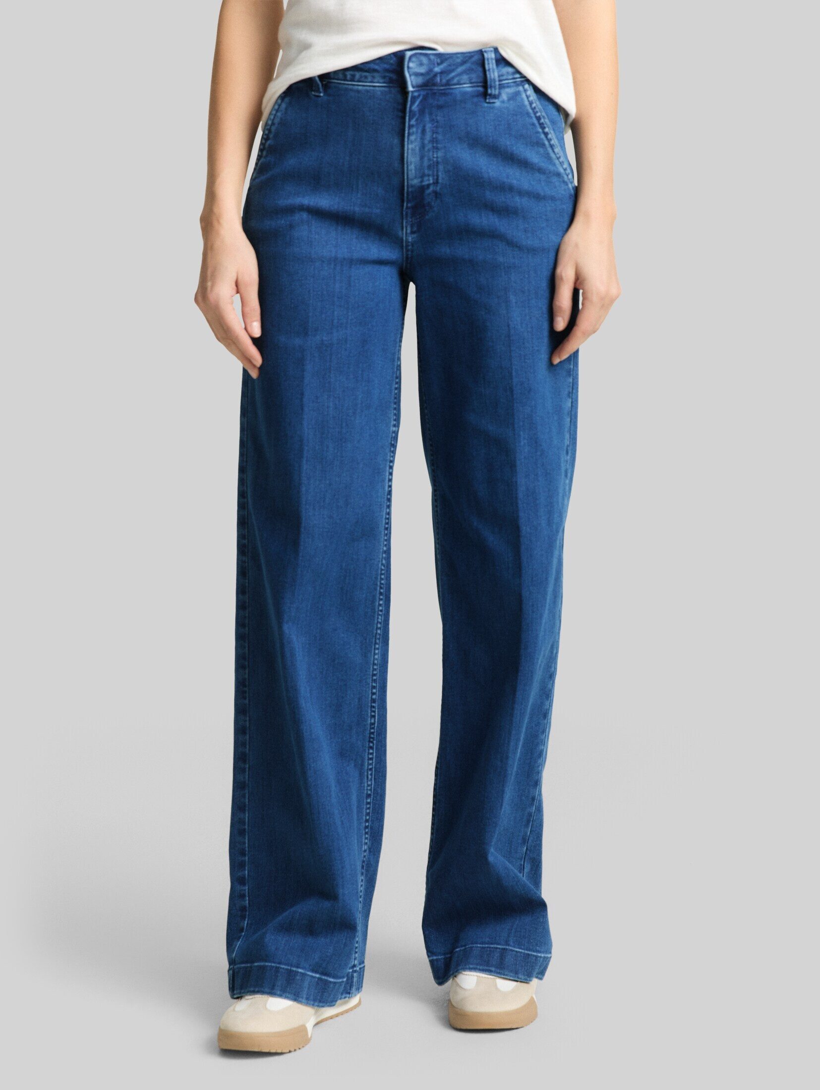TOM TAILOR Weite Jeans Jeanshosen TTMADINA WIDE Jeans