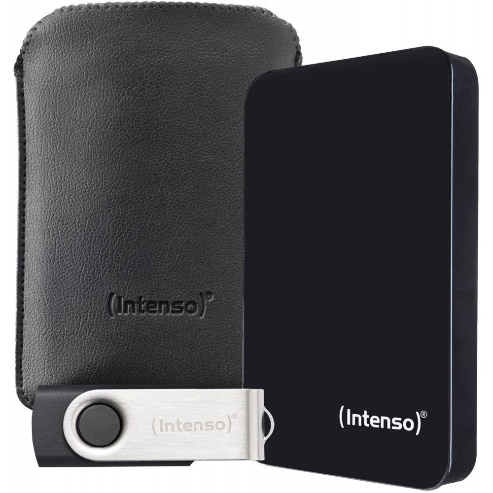 Intenso 2TB Festplatte & 64GB USB Stick - Extern externe Gaming-Festplatte