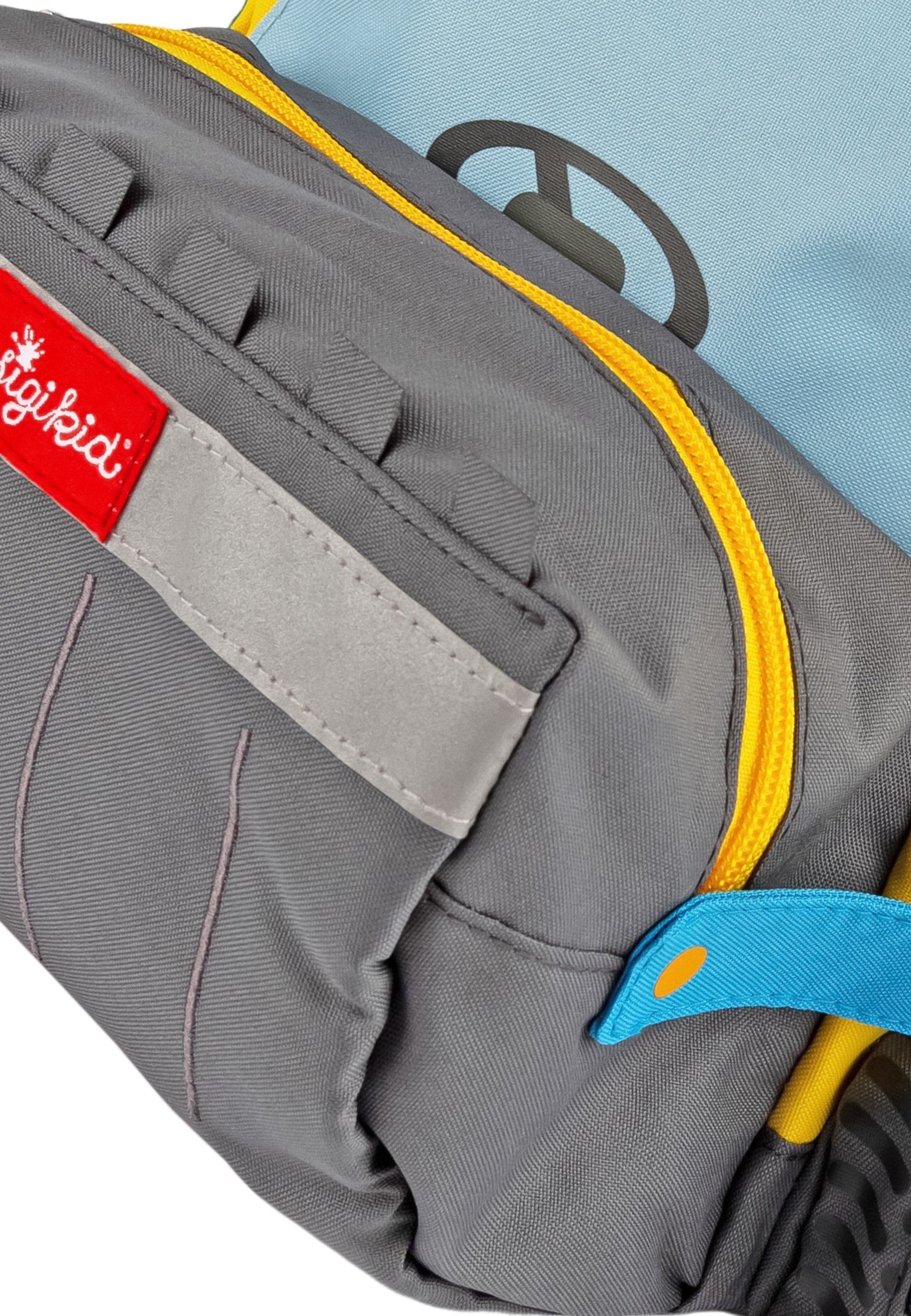 Sigikid Kinderrucksack Kinderrucksack strapazierfähiger LANGLEBIG Radlader, Materialien dank Themen-Rucksack
