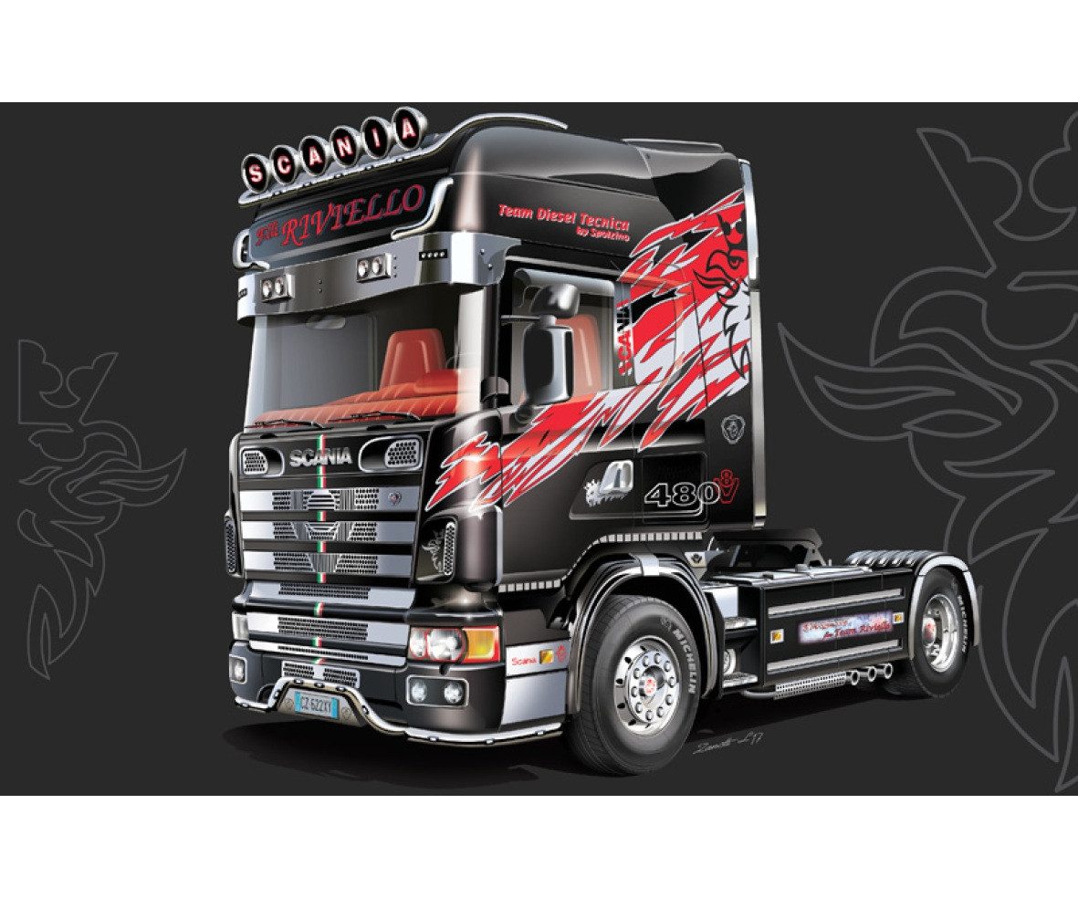 Modellbausatz Italeri 1:24 Scania 164L Topclass