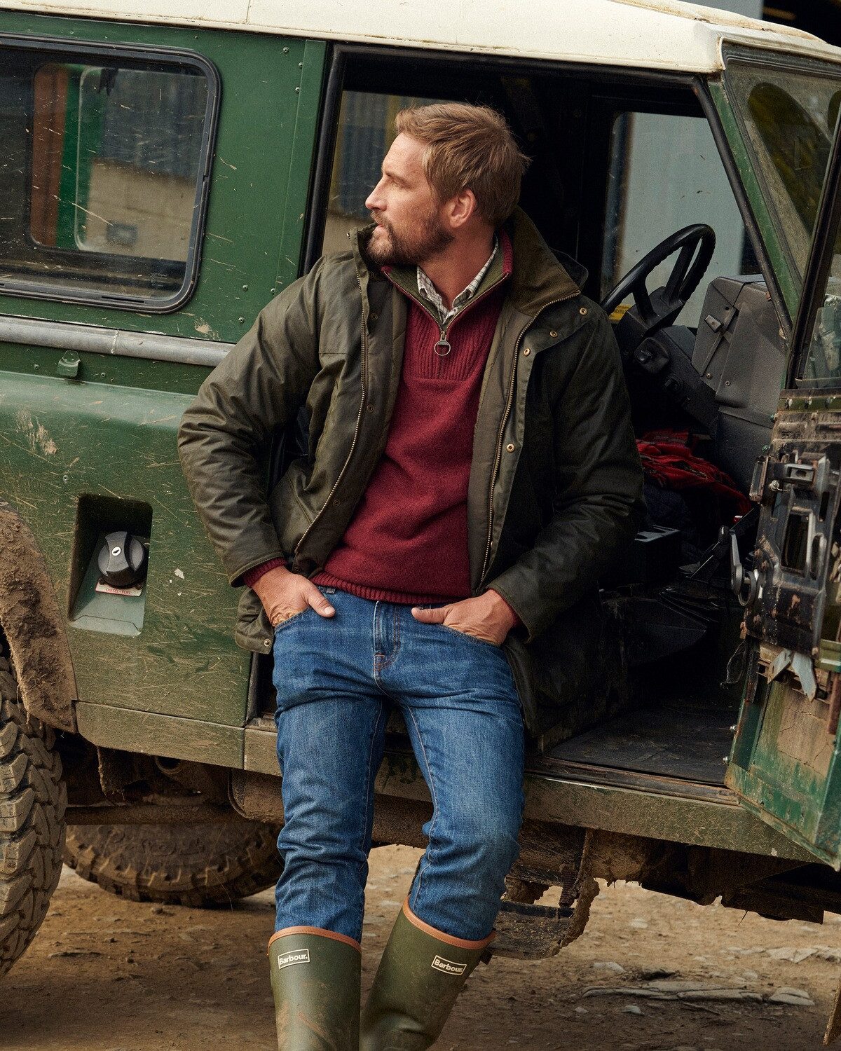 Barbour Allwetterjacke Wachsparka Bleaberry Tartan günstig online kaufen