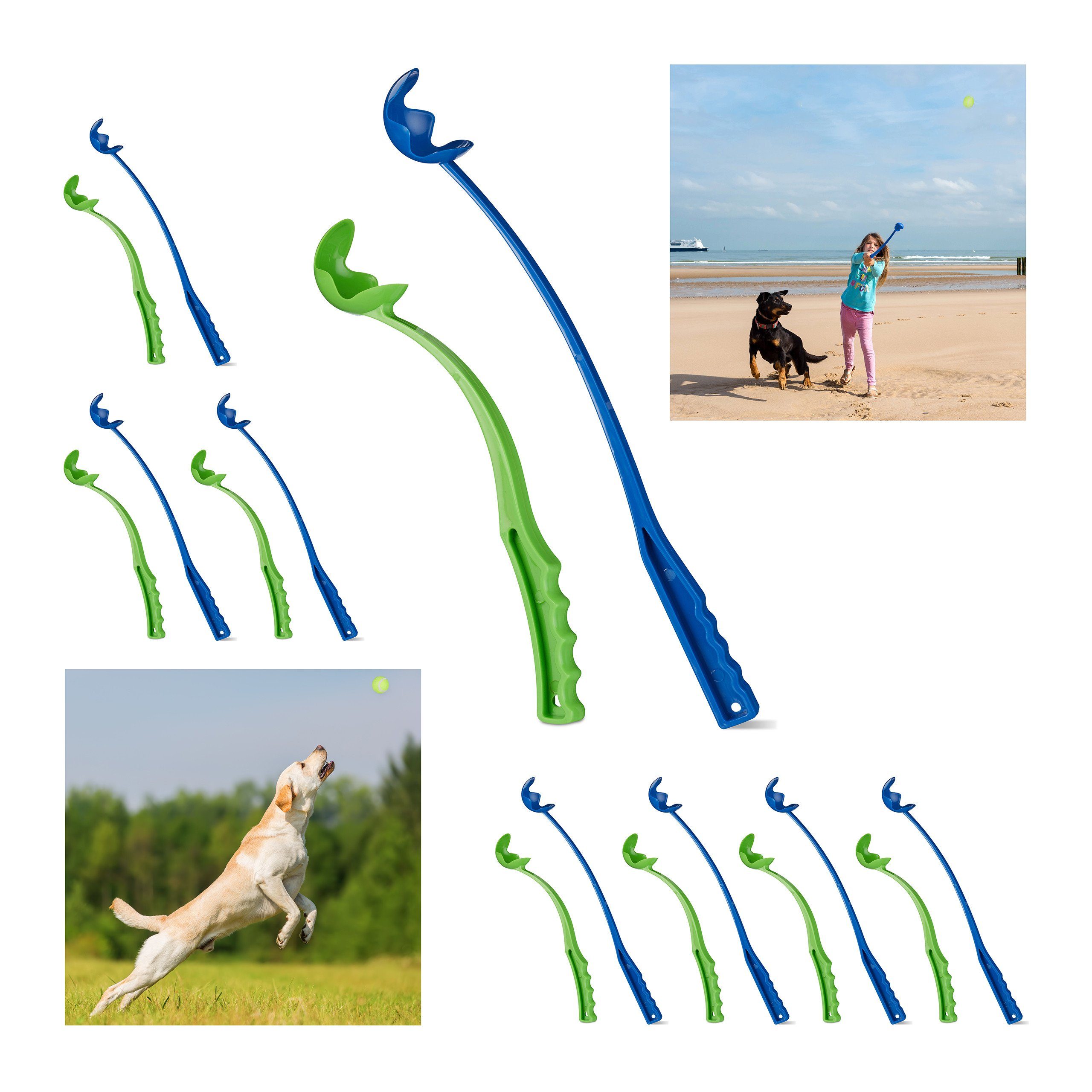 Ballschleuder 16 x Ballschleuder für Hunde