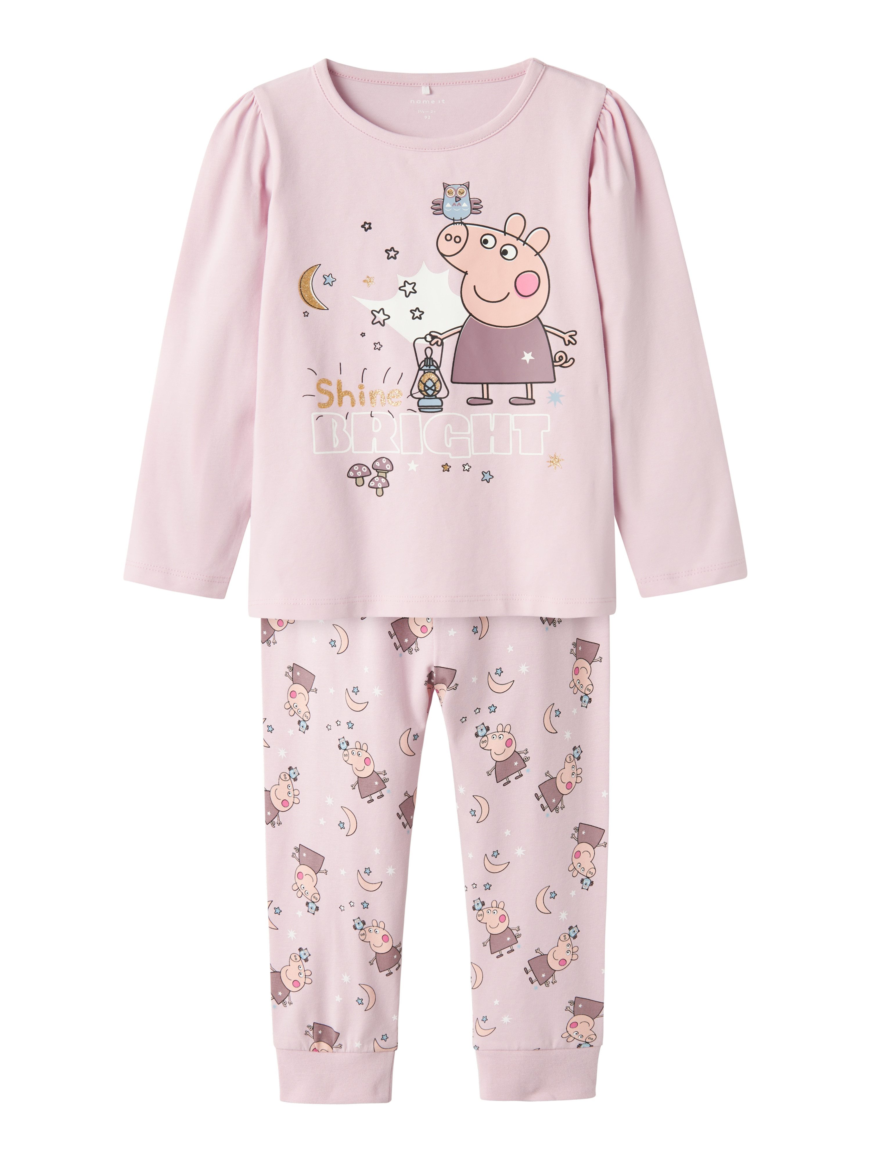 Name It Schlafanzug NMFDYRIS PEPPA LS NIGHTSET NOOS CPLG (Set, 2 tlg) mit Peppa Wutz Druck