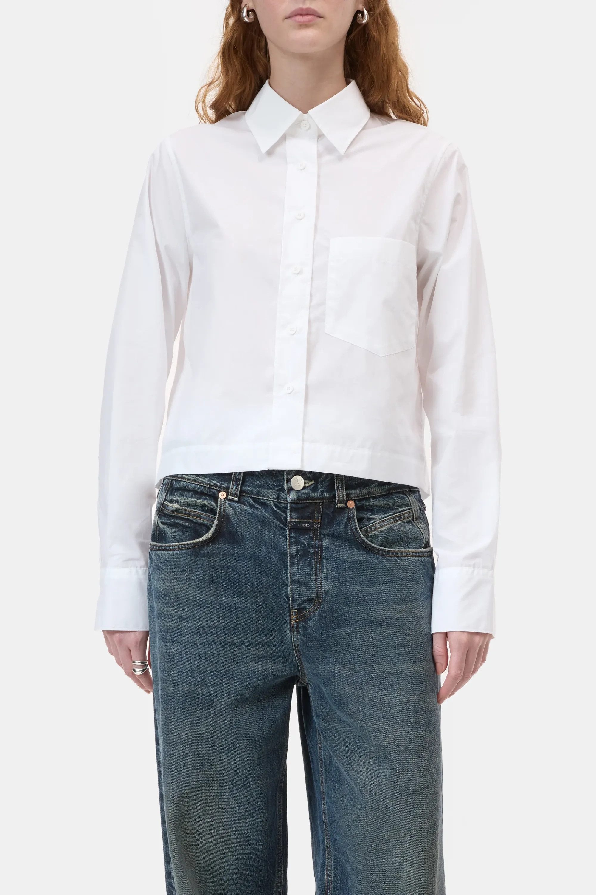 CLOSED Blusentop Cropped classic shirt
