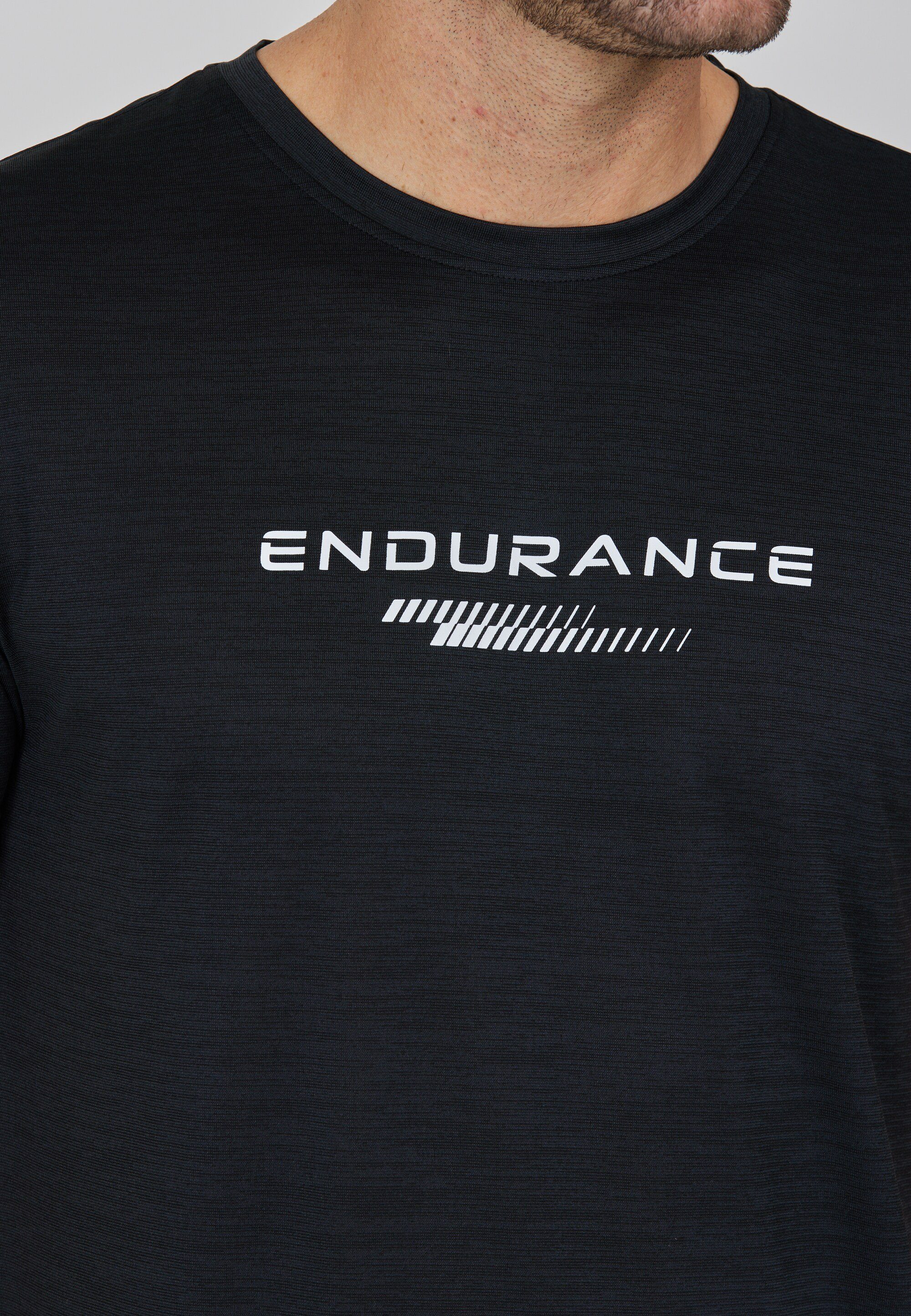 ENDURANCE Funktionsshirt PORTOFINO (1-tlg) mit Quick schwarz-meliert praktischer Dry-Technologie