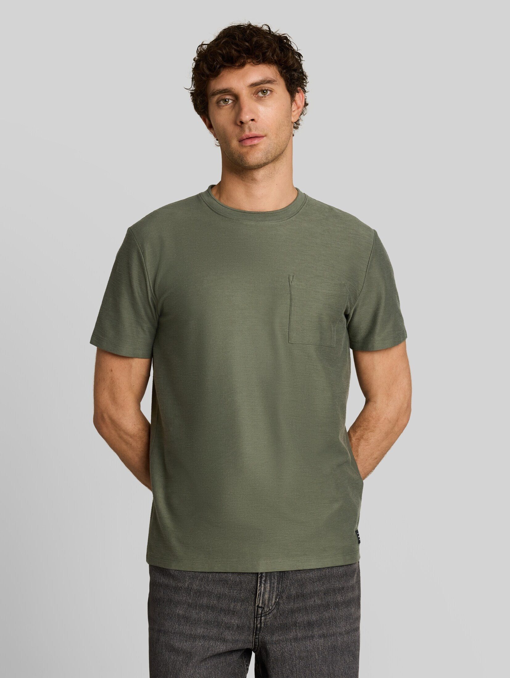 TOM TAILOR Denim T-Shirt T-Shirt (im Einserpack) T-Shirt mit Brusttasche
