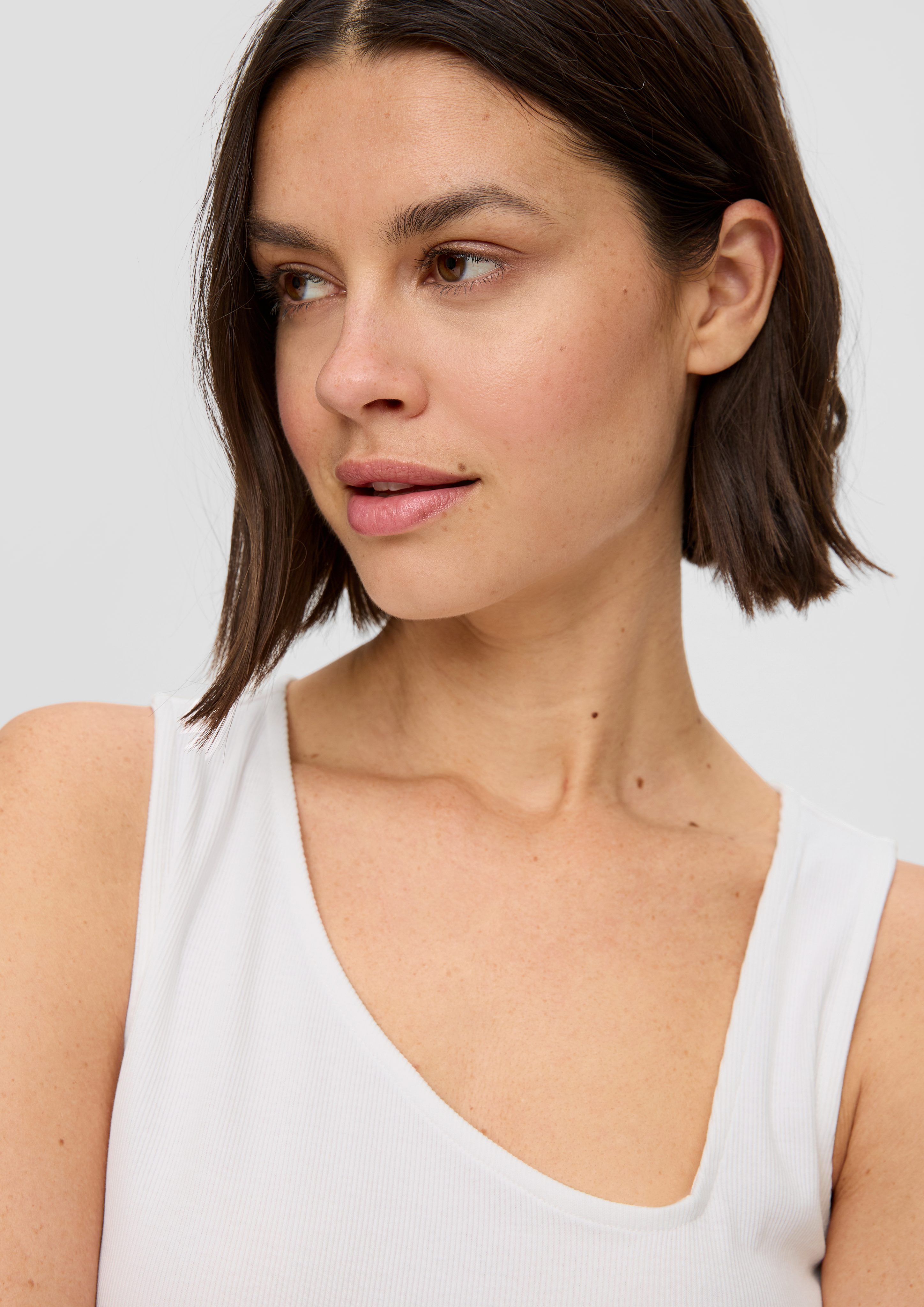 s.Oliver T-Shirt Jersey-Top mit asymmetrischem Ausschnitt günstig online kaufen