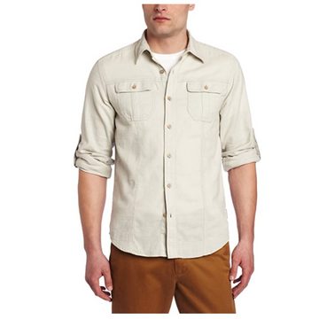 ROYAL ROBBINS Langarmshirt Royal Robbins - Herren Cool Mesh Baja L/S Hemd Outdoorhemd, beige