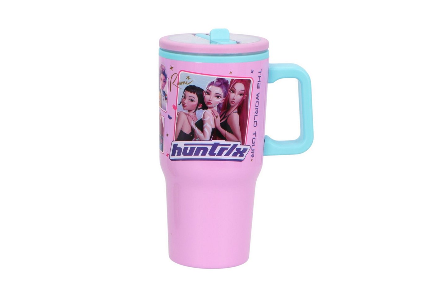 K-Pop Demon Hunters Trinkflasche Kinder Flasche 640 ml mit Motiv für Schule Freizeit und unterwegs