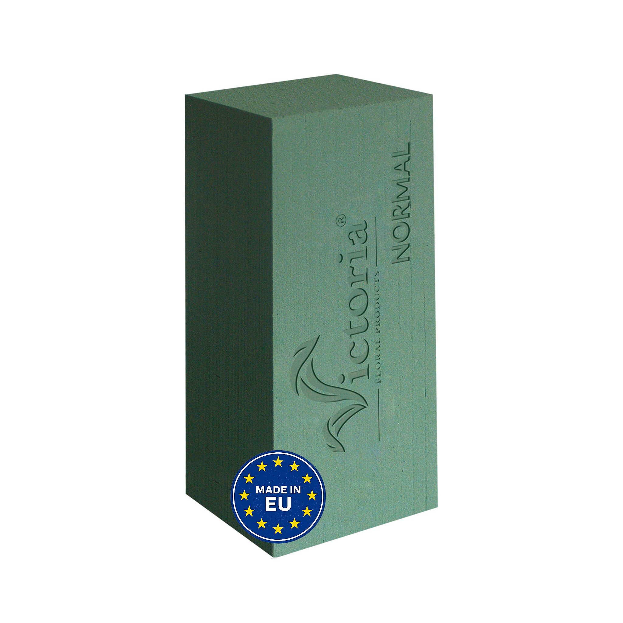 Creativery Bastelmoos, Nass Steckschaum Ziegel 23x11x7,5cm für Frischblumen 1 Stück