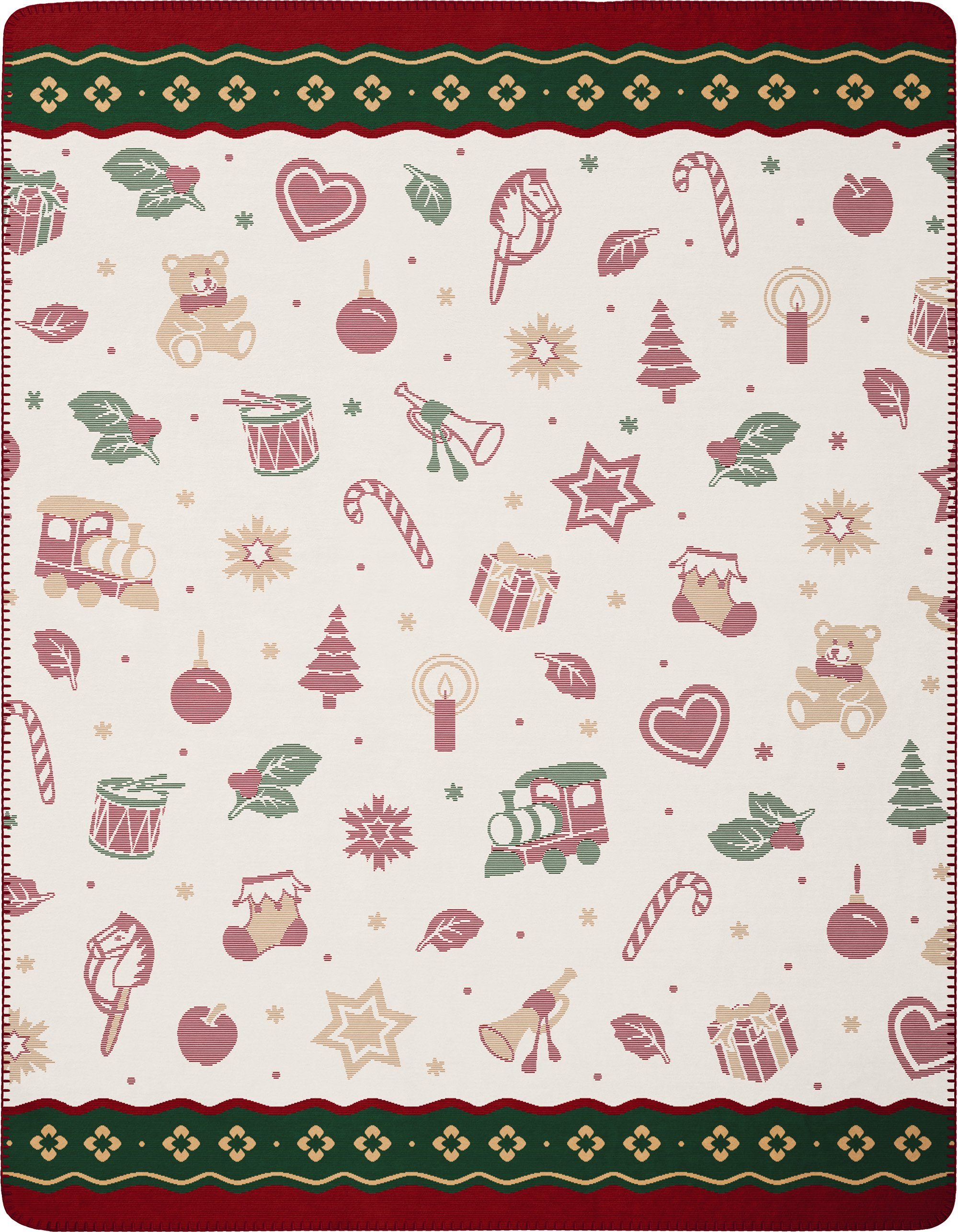 Wohndecke Villeroy 150x200 & Toy's cm, Boch mit in Motiven Delight weihnachtlichen Wohndecke