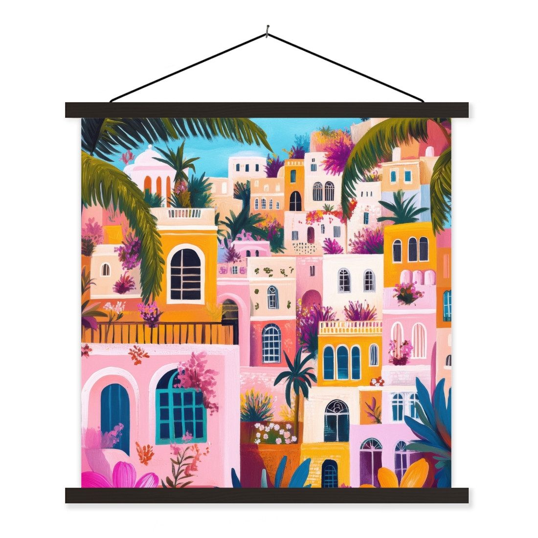 MuchoWow Poster Bunt - Rosa - günstig online kaufen
