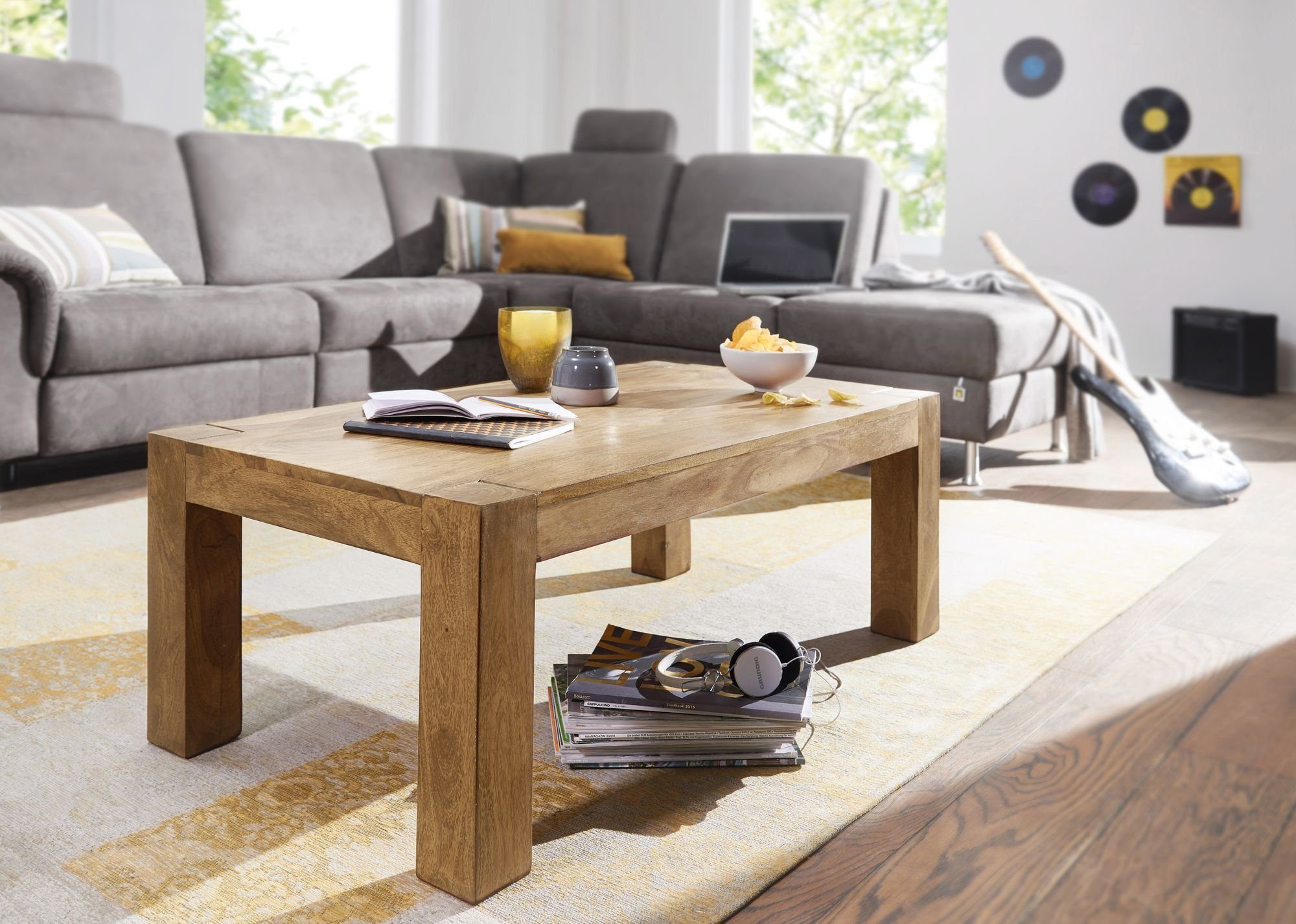 breit, Couchtisch breit 110 Wohnzimmer-Tisch Natur-Produkt cm Akazie Massiv-Holz MUMBAI MUMBAI Beistelltisch Akazie Couchtisch möbelando Design Landhaus-Stil 110 Massiv-Holz Couchtisch cm