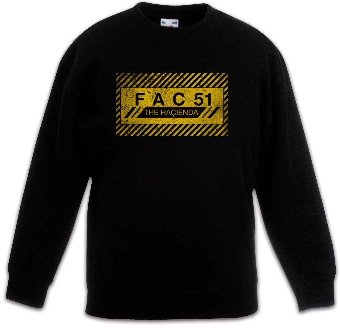 Urban Backwoods Sweatshirt Fac 51 The Hacienda I Kinderpullover Fac51 New Joy Order Division Club (1-tlg) Wave Techno Factory Records