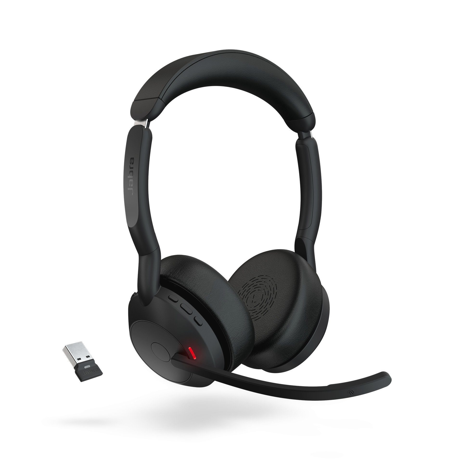 Jabra Evolve2 55 UC Bluetooth, USB-A) (Active (ANC), Noise Stereo Kopfhörer Cancelling