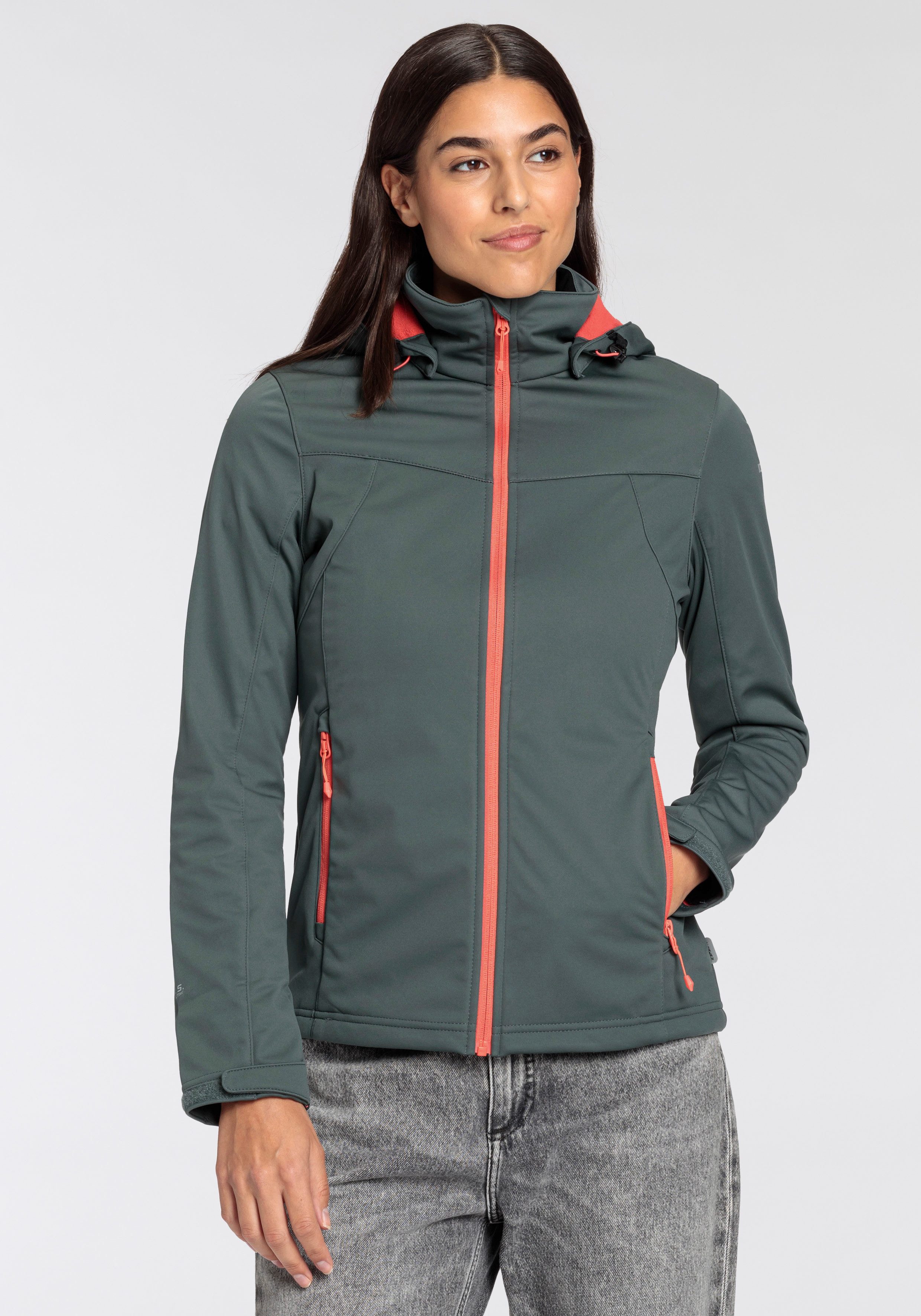 Icepeak Softshelljacke D SOFTSHELLJACKE BOISE Wasserdicht & Winddicht