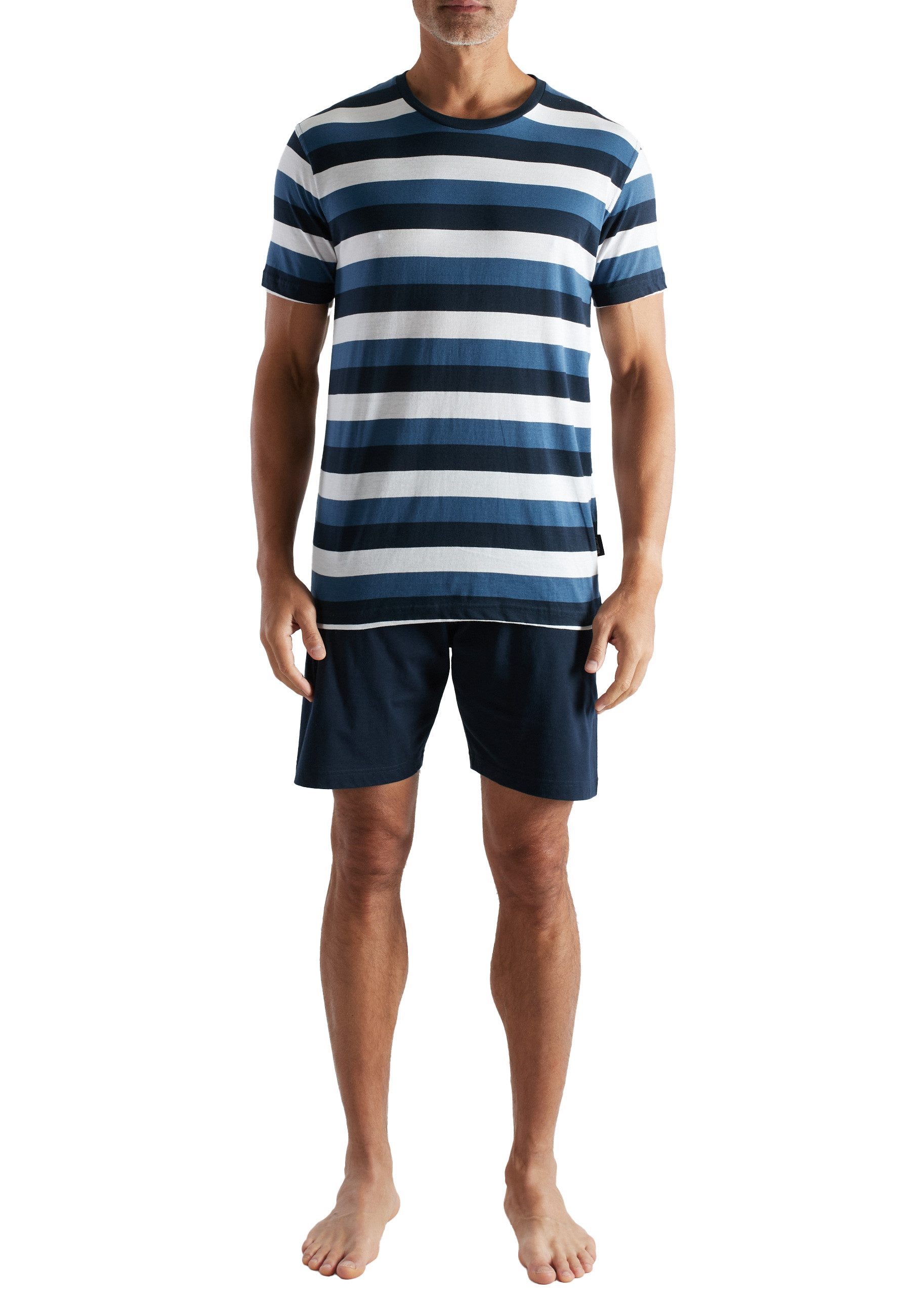 CECEBA Shorty CECEBA Herren Shorty blau quergestreift (1 tlg)