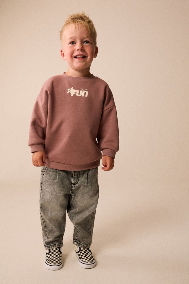 Next Sweater Rundhals-Sweatshirt mit Print (1-tlg)