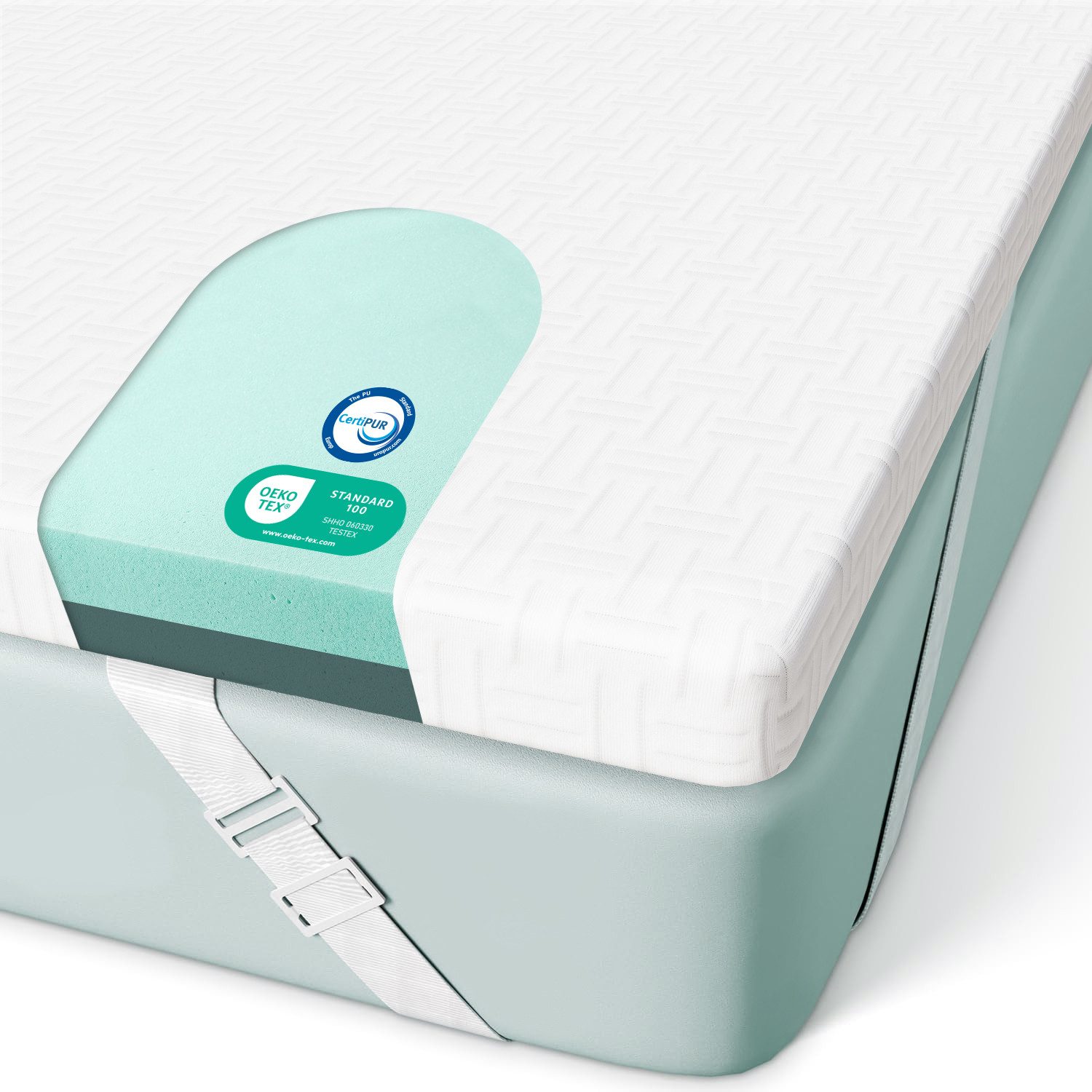 ROYGBIV, Topper Matratzentopper, Gel Topper für Komfort und Druckentlastung, 5.0 cm hoch, Bett Topper mit H2/H3 Härte, vielseitiger Mattress Topper
