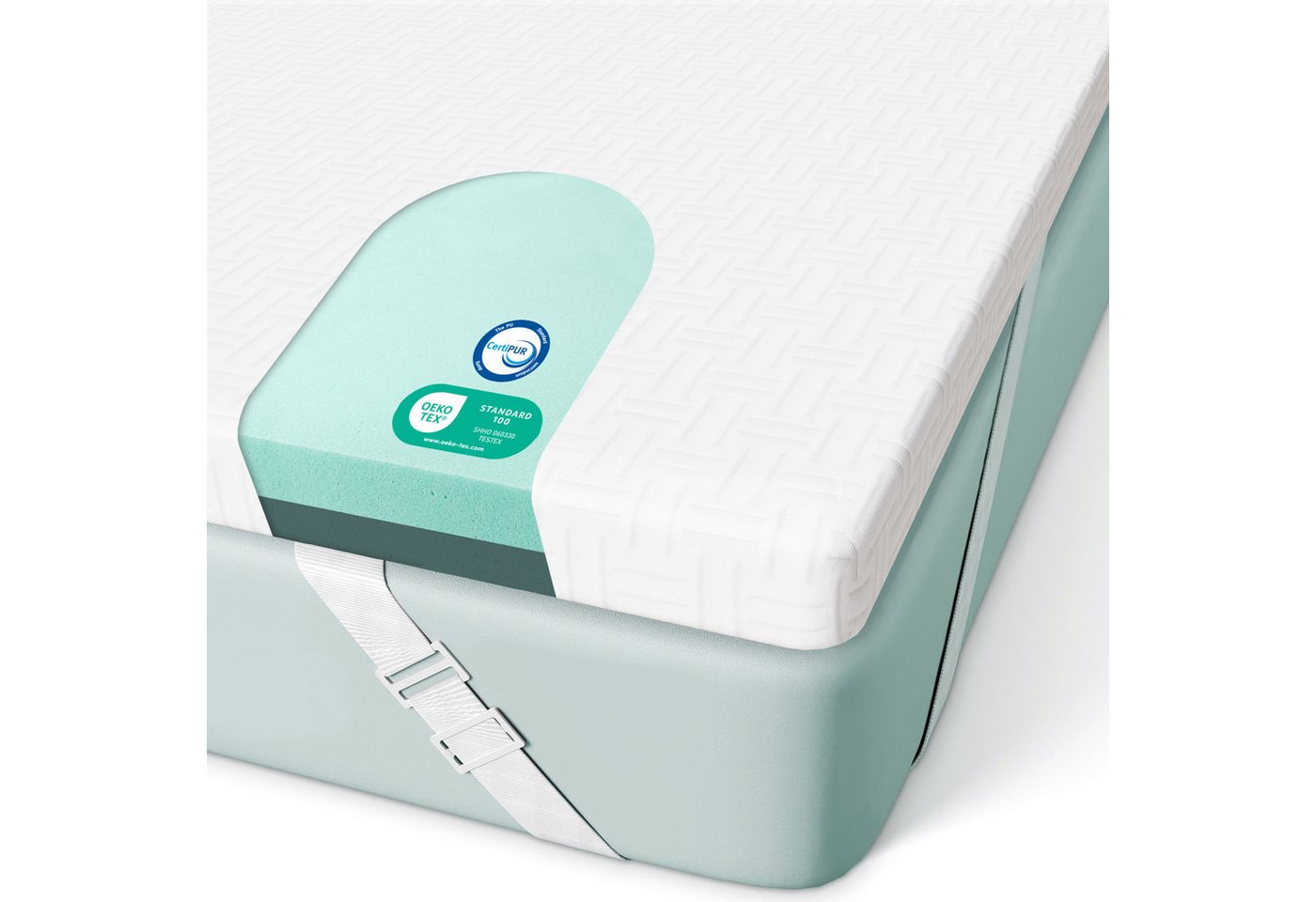 ROYGBIV, Topper Matratzentopper, Gel Topper für Komfort und Druckentlastung, 5 cm hoch, Bett Topper mit H2/H3 Härte, vielseitiger Mattress Topper