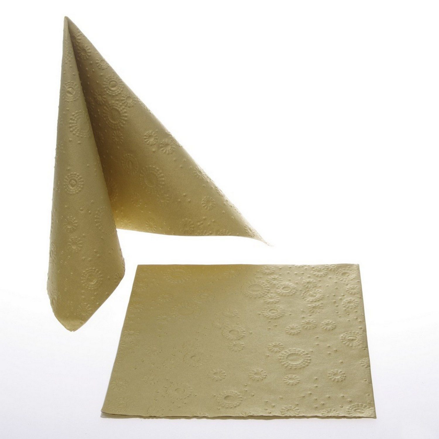 Deko AS Papierserviette Serviette "Uni" - 33 x 33 cm - gold - 24024