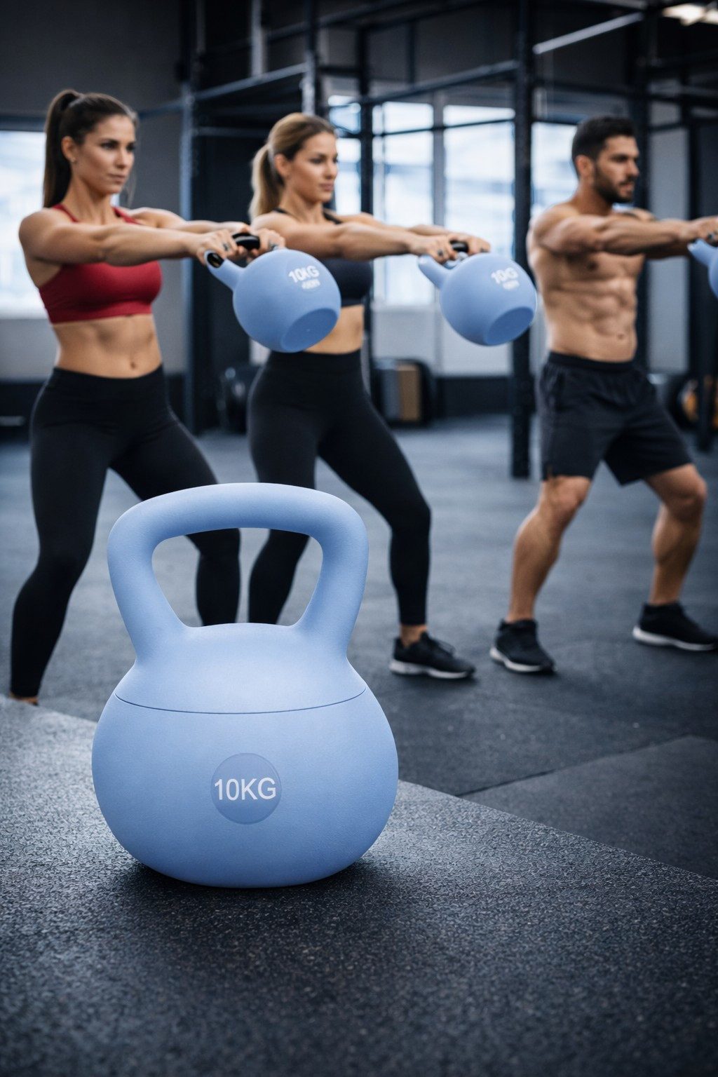 GiglioCollection Kettlebell Soft Kettlebell bodenschonend & leise - stoßdämpfende Kugelhantel, (Soft Kettlebell ideal fürs Homegym Kettlebell 10 kg), Kugelhantel mit Eisensandfüllung - ergonomischer Softgriff