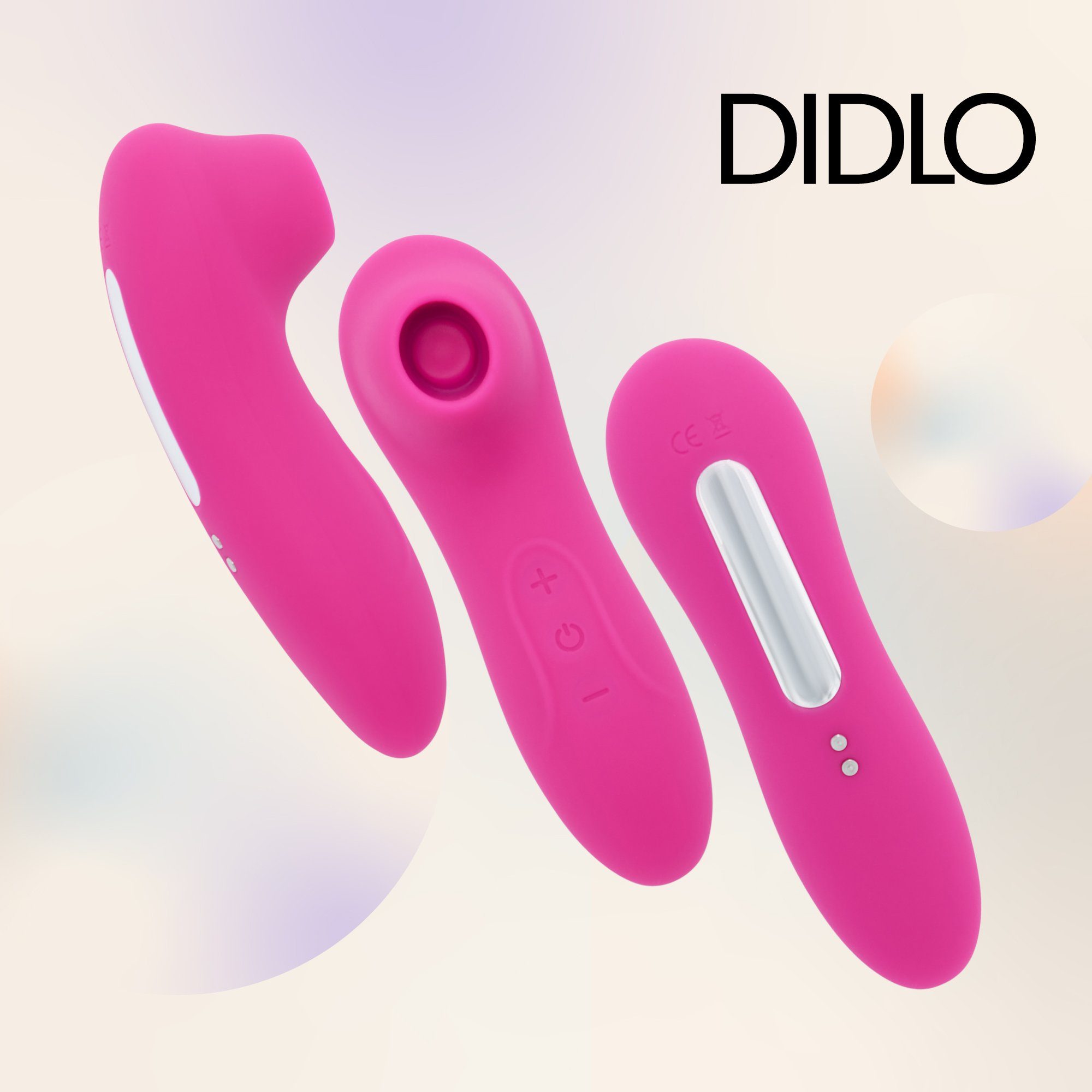 DIDLO Klitoris-Stimulator, Klitoris Stimulator mit Saugfunktion pink