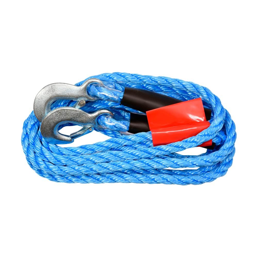 TRIZERATOP Abschleppseil 2500 kg mit Haken, 4 m Abschleppseil