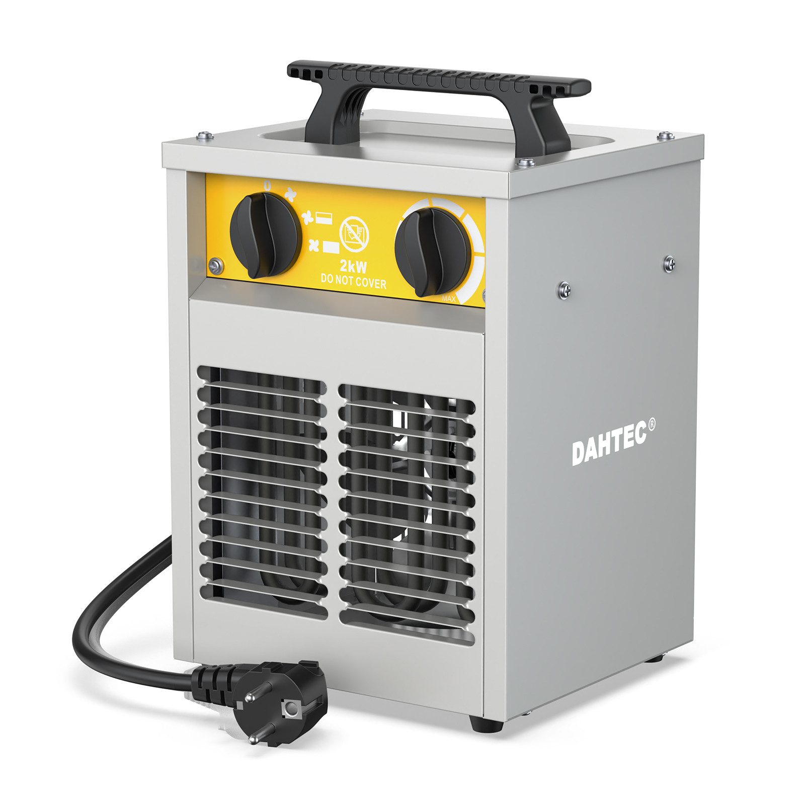 DAHTEC Induktionsheizgerät Industrie-Elektroheizer, robust & tragbar, (1-St), für Baustelle & Garage mit Thermostat