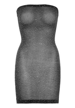 Leg Avenue Minikleid Mini-Kleid mit Schmucksteinen - schwarz