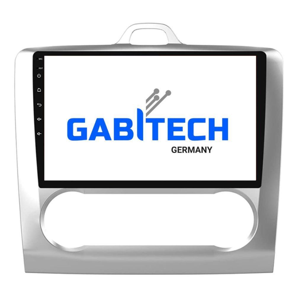 GABITECH 9 zoll Autoradio GPS Navi für Ford Focus 2 MK2 MK3 Exi AT 4GB RAM Autoradio (Drahtloses Carplay & AndroidAuto,3D Navi, 4GB RAM; 64GB ROM,WiFi,DAB)