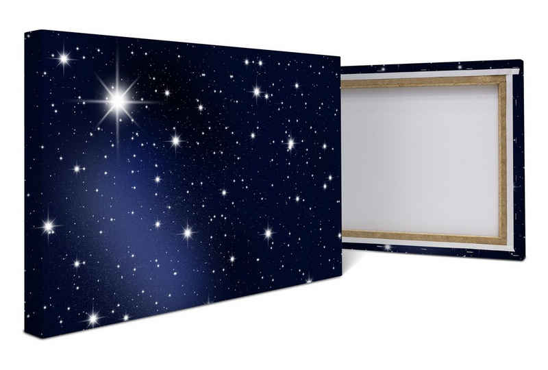 wandmotiv24 Leinwandbild Sternenhimmel, Weltall (1 St), Wandbild, Wanddeko, Leinwandbilder in versch. Größen