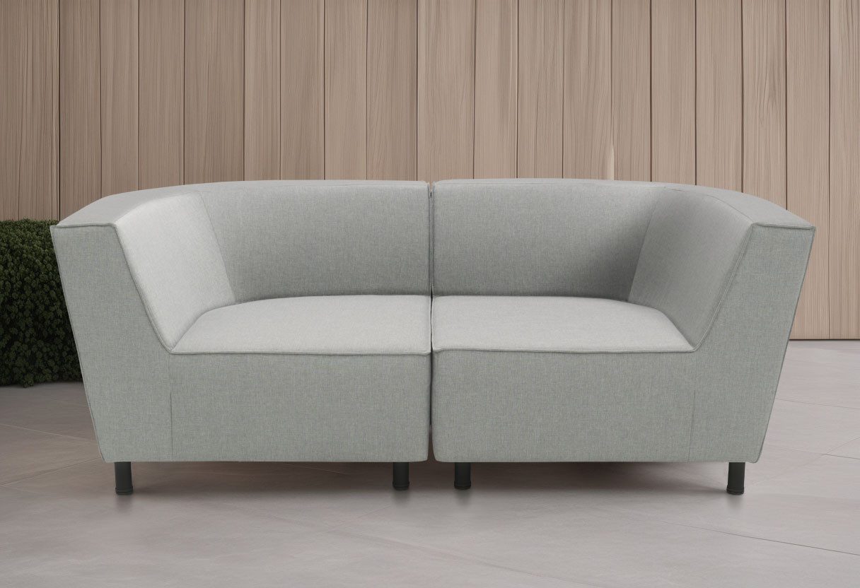DOMO collection Sofa-Eckelement Sonna, individuell zusammenstellbar, Einzelelemente für Terrasse, Garten und Balkon, speziell für Outdoor