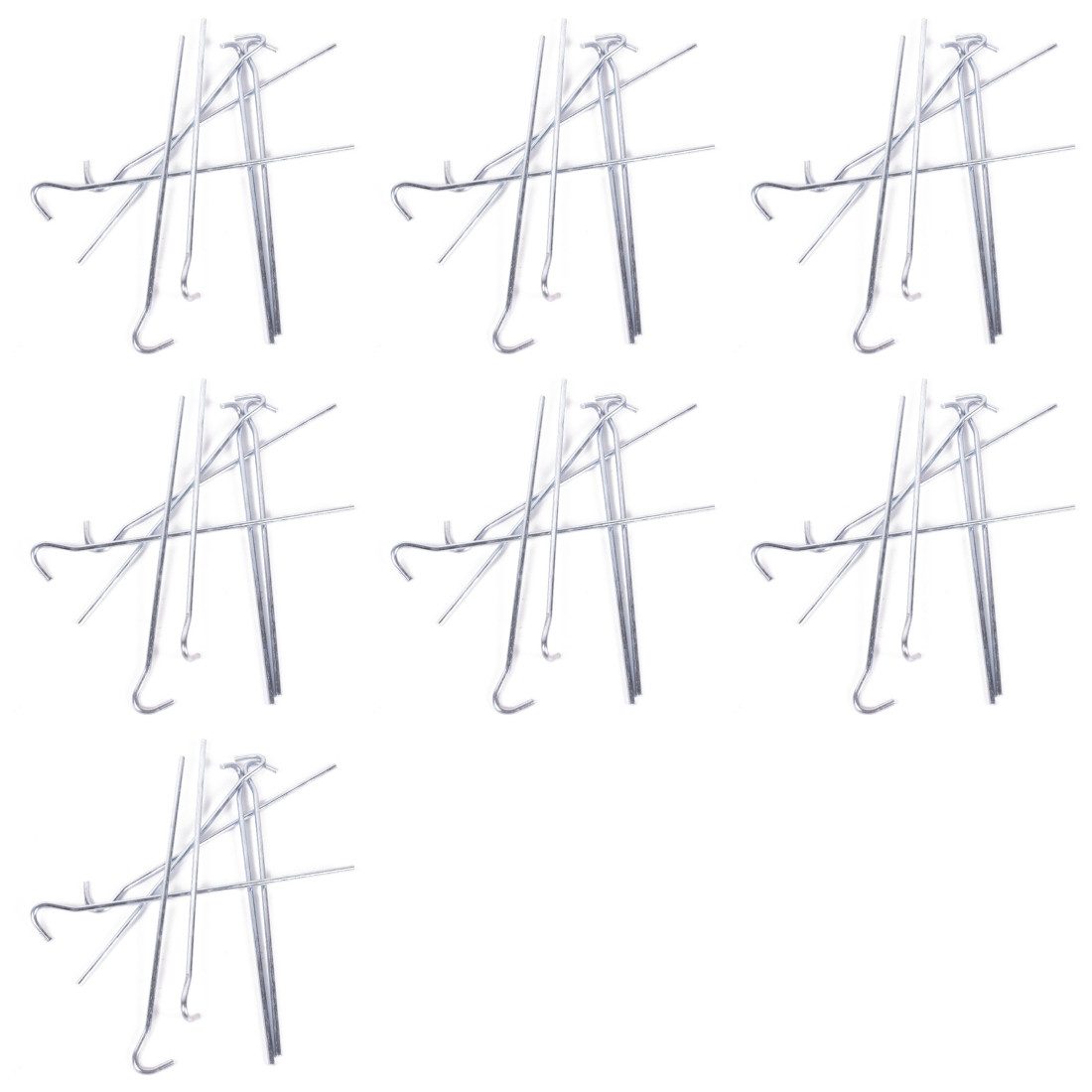 BENSON Zelthering 49 x Zelthering Metall, (7-St)