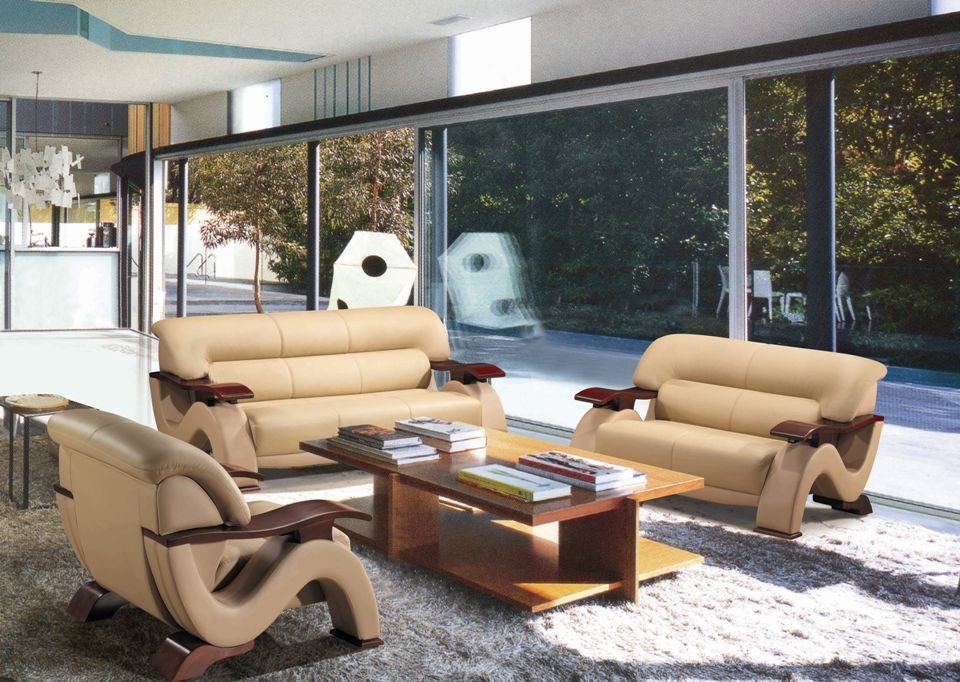JVmoebel Sofa Couch Polster XXL Big Couchen Sofas Leder Sitz Design 3 Sitzer, Made in Europe