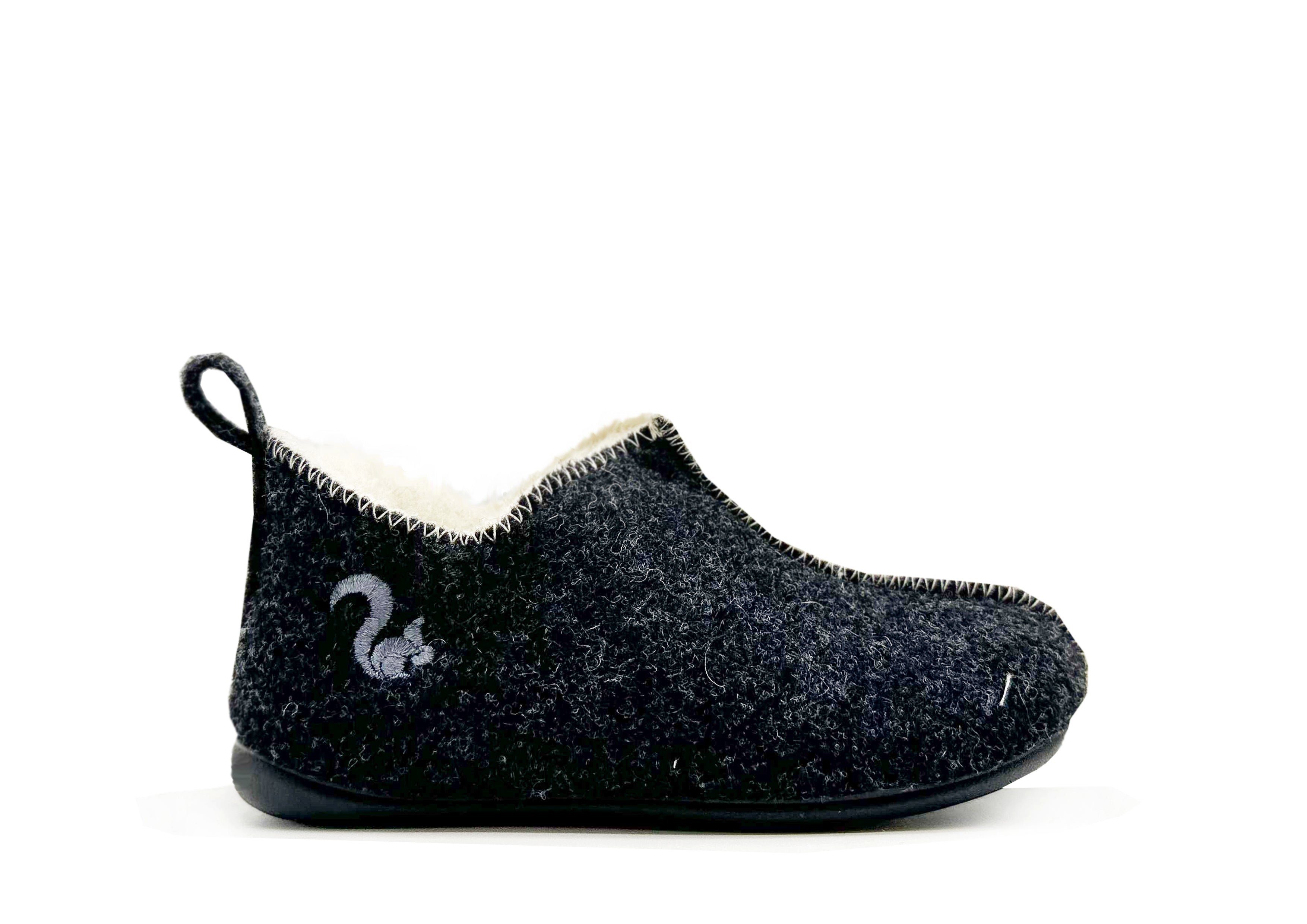thies 1856 ® Kids Wool Slipper Boot Slipper Grey
