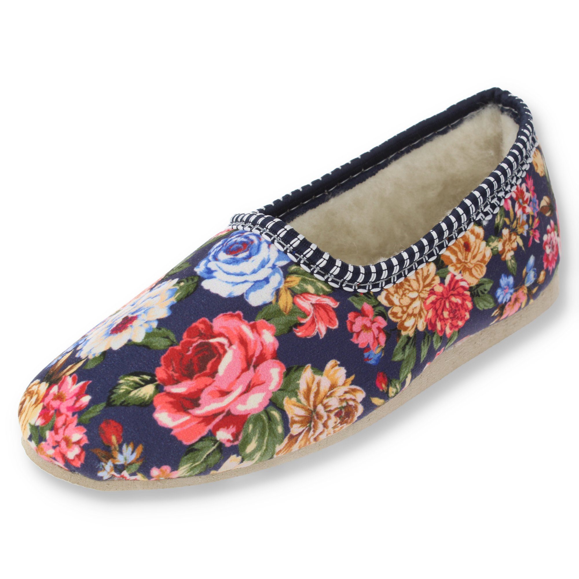 filsko Amersfoort geblümter Hausschuh Damen Ballerina Blumenmuster günstig online kaufen